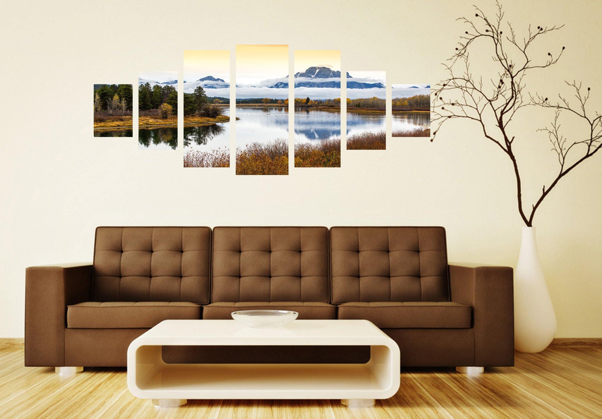 3D Distant Mountain 049 Unframed Print Wallpaper Wallpaper AJ Wallpaper