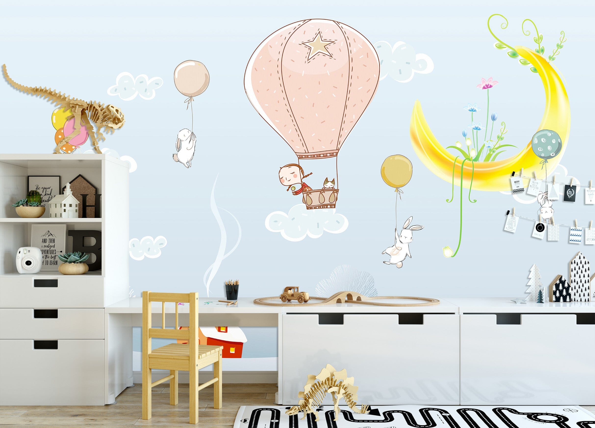 3D Pink Balloon 1437 Wall Murals Wallpaper AJ Wallpaper 2