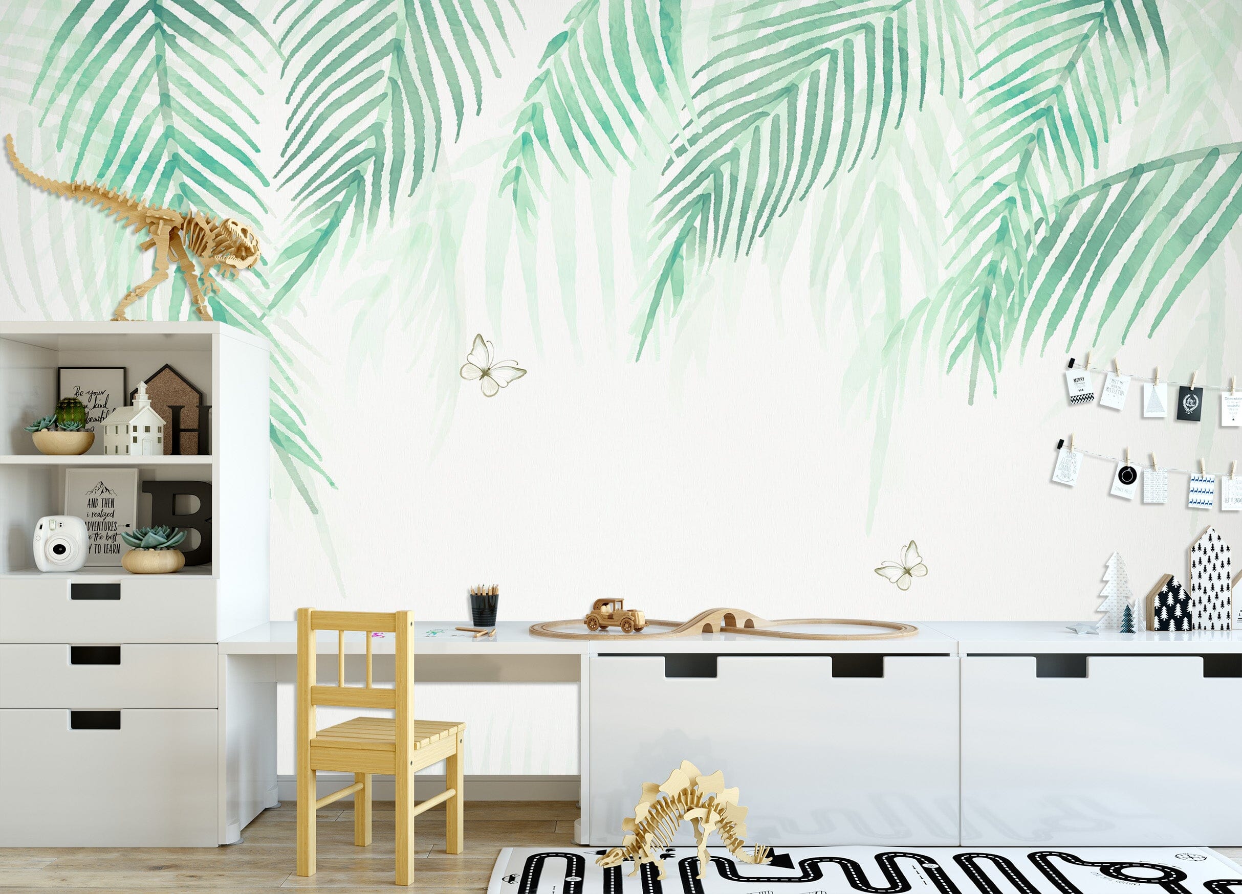 3D Green Leaf 1685 Wall Murals Wallpaper AJ Wallpaper 2