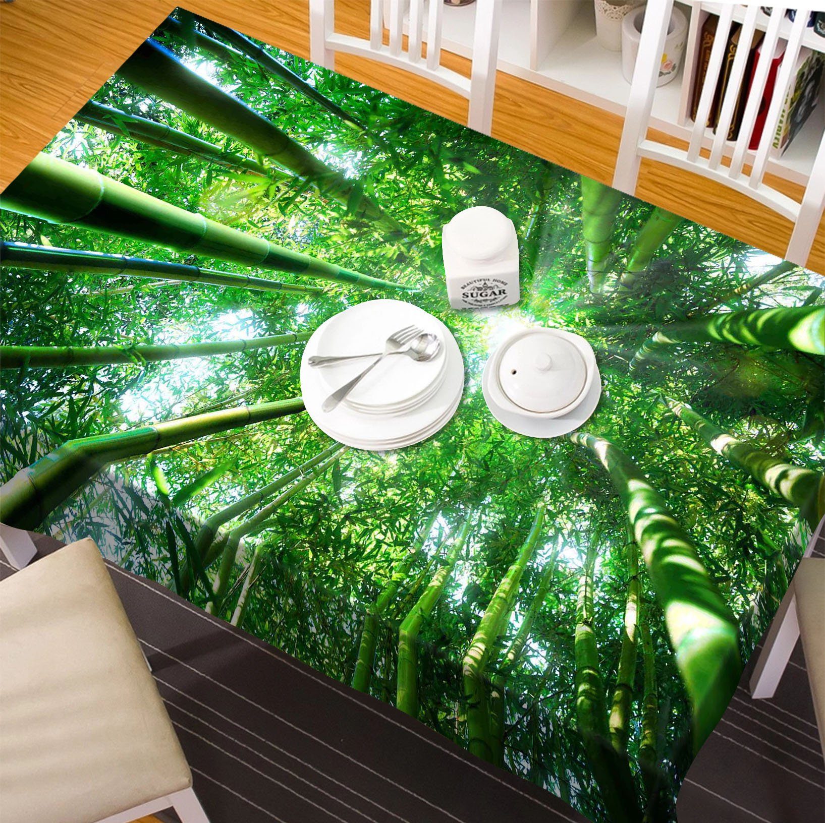3D Bamboo Forest 55 Tablecloths Wallpaper AJ Wallpaper 