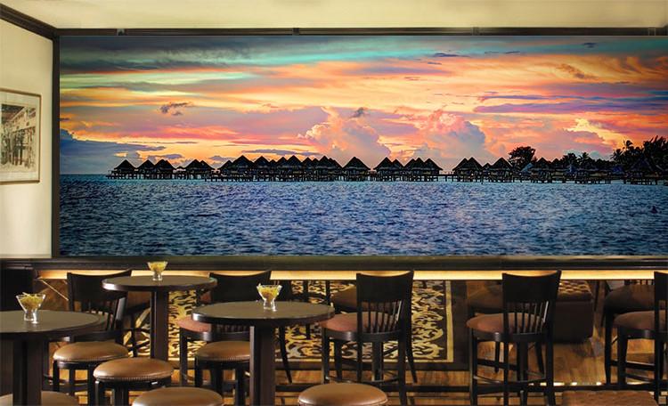 3D Ocean Sun Glow Scenery 97 Wallpaper AJ Wallpaper