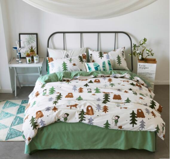 3D Green Pine Tree 20316 Bed Pillowcases Quilt