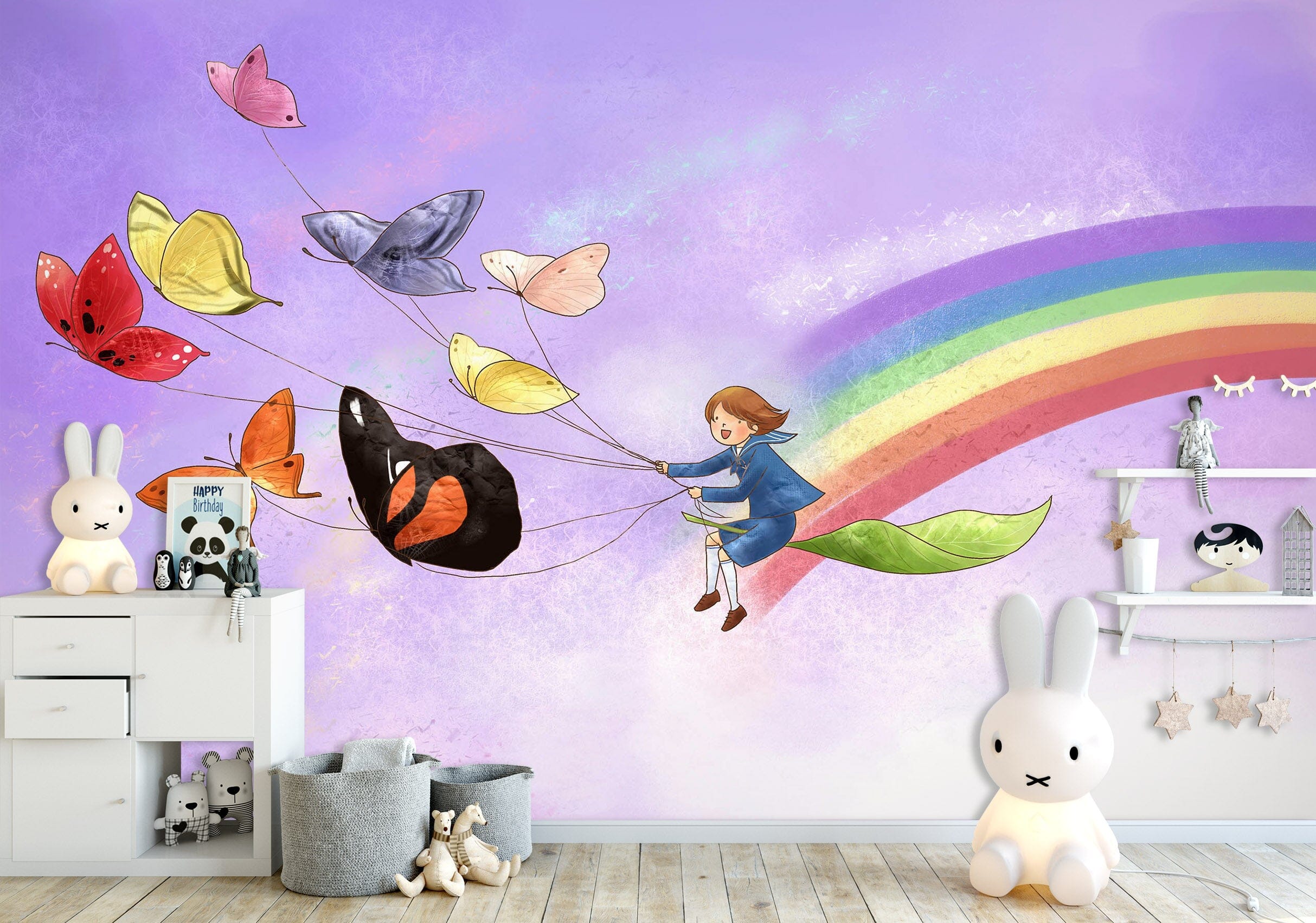 3D Kite Girl 1711 Wall Murals Wallpaper AJ Wallpaper 2