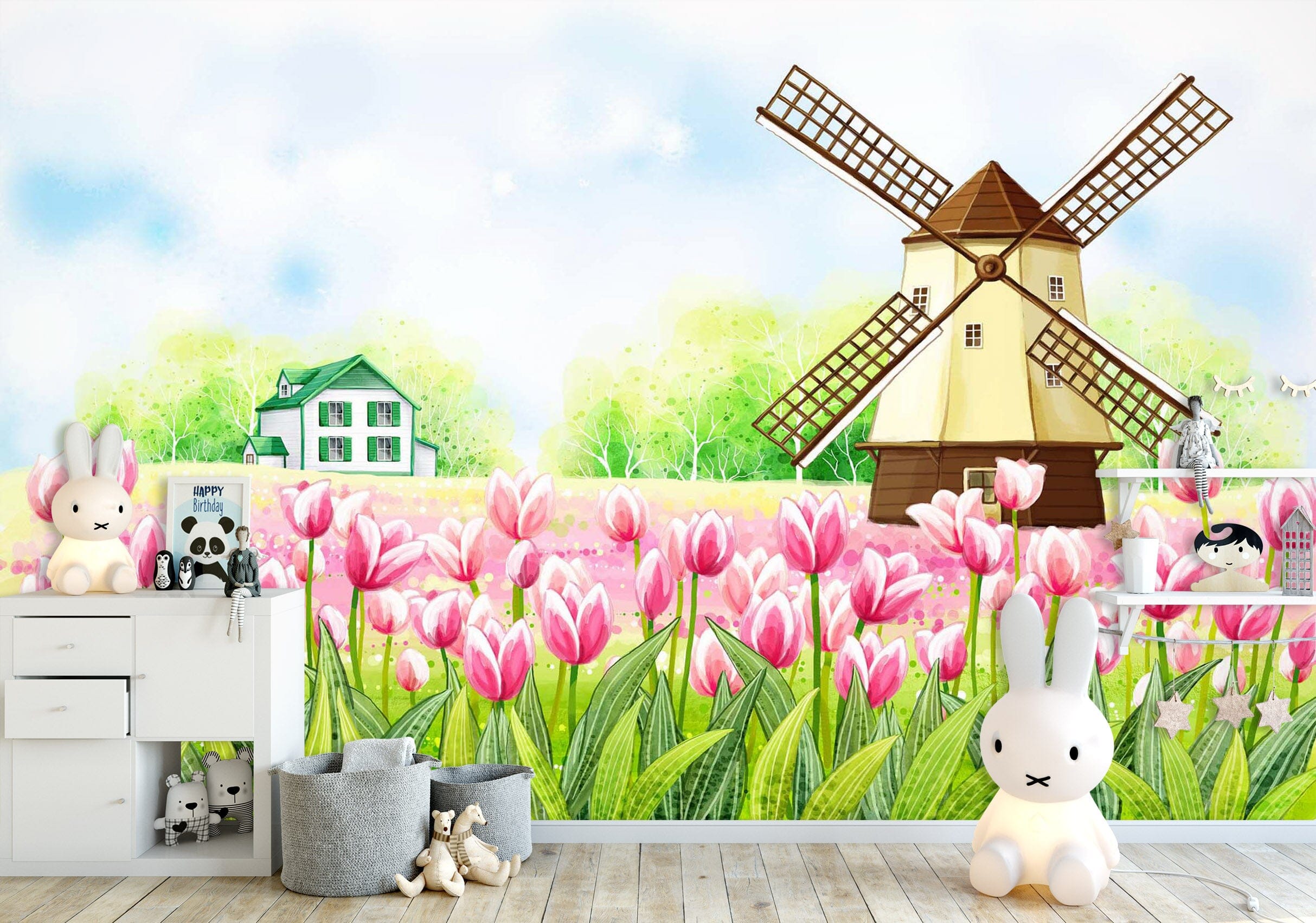 3D Pink Lily 1731 Wall Murals Wallpaper AJ Wallpaper 2