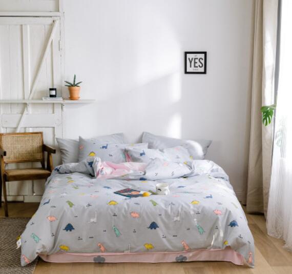 3D Gray 40124 Bed Pillowcases Quilt
