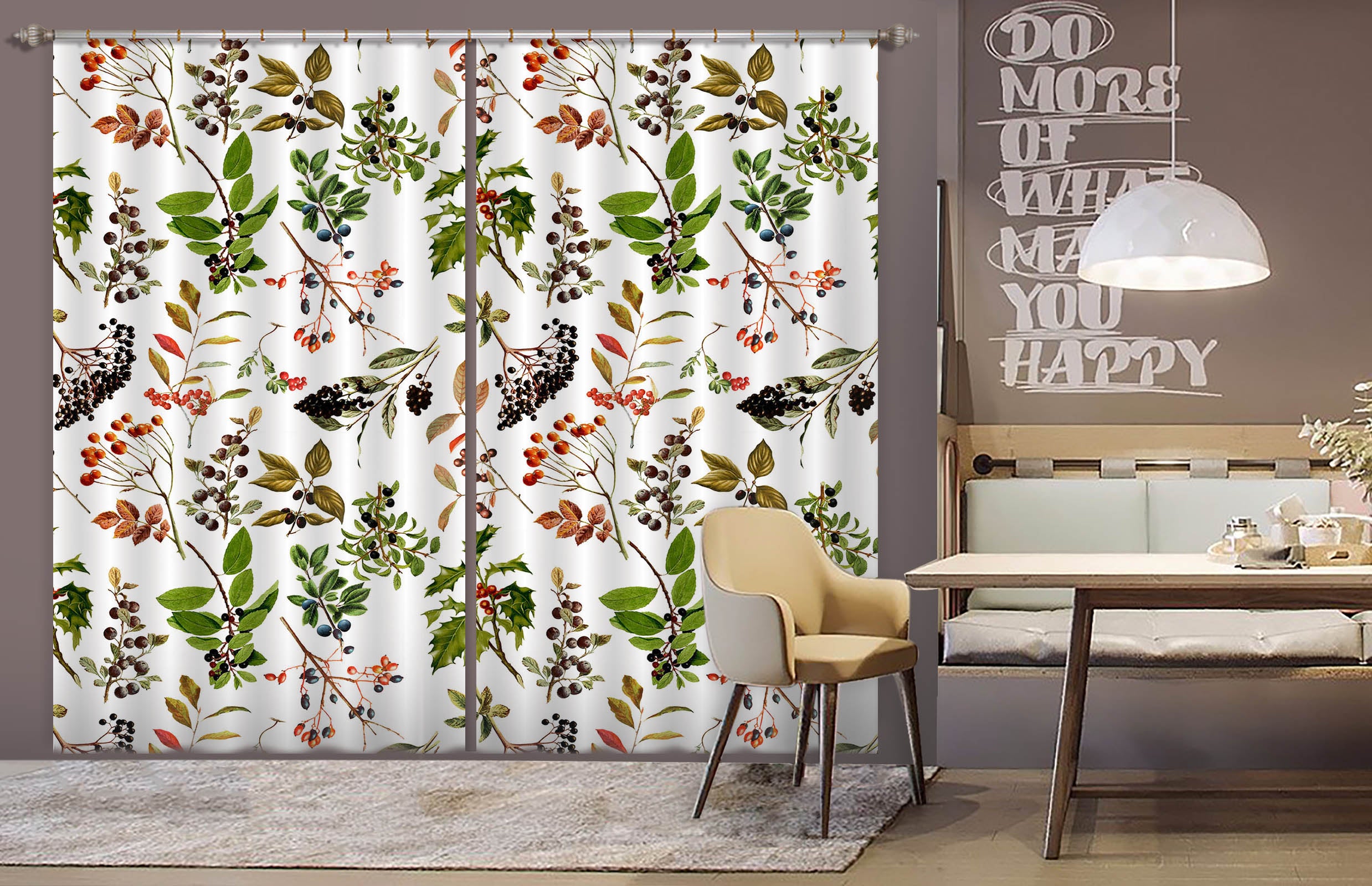 3D Blueberry 270 Uta Naumann Curtain Curtains Drapes