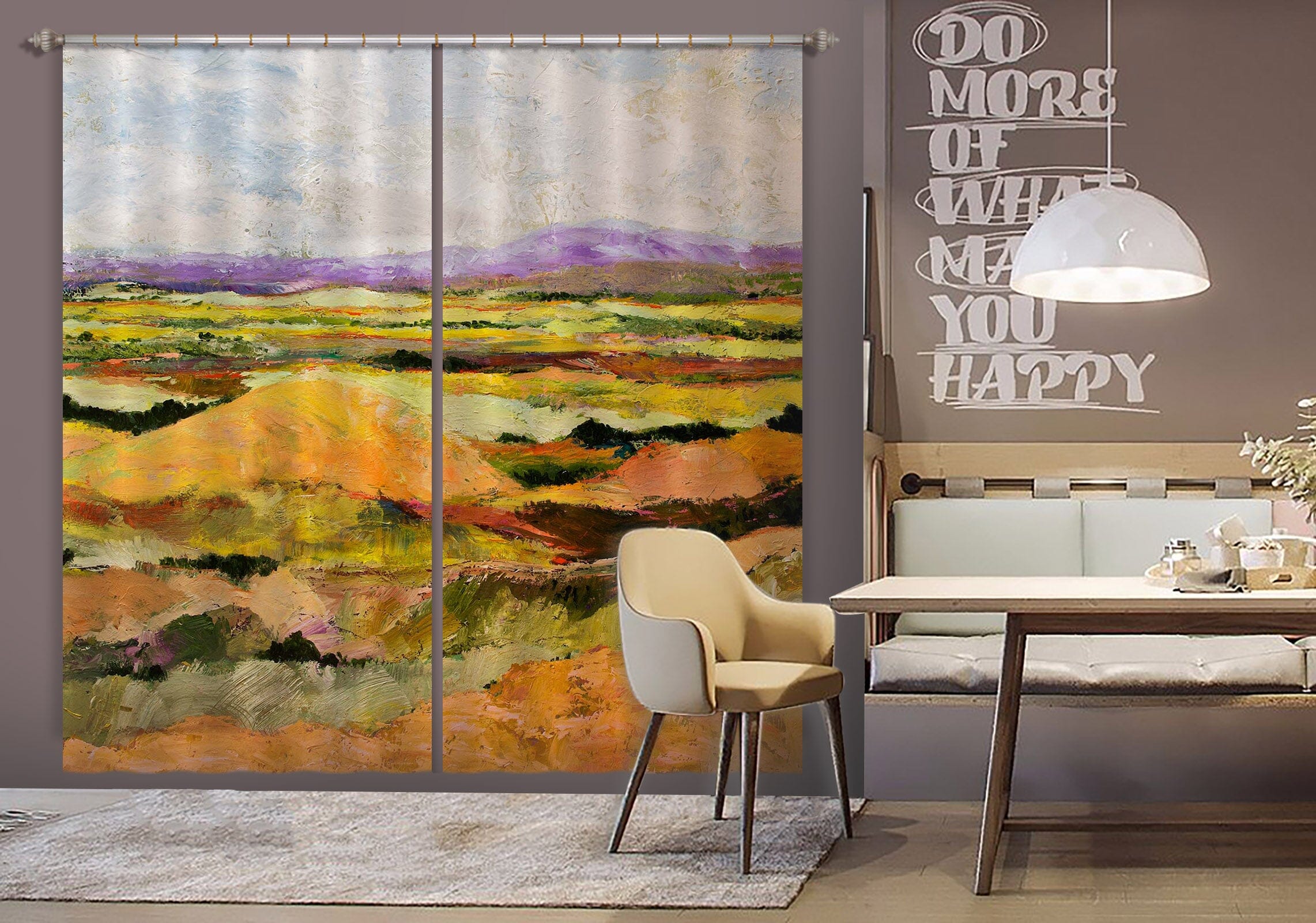 3D Short Hill 180 Allan P. Friedlander Curtain Curtains Drapes Curtains AJ Creativity Home