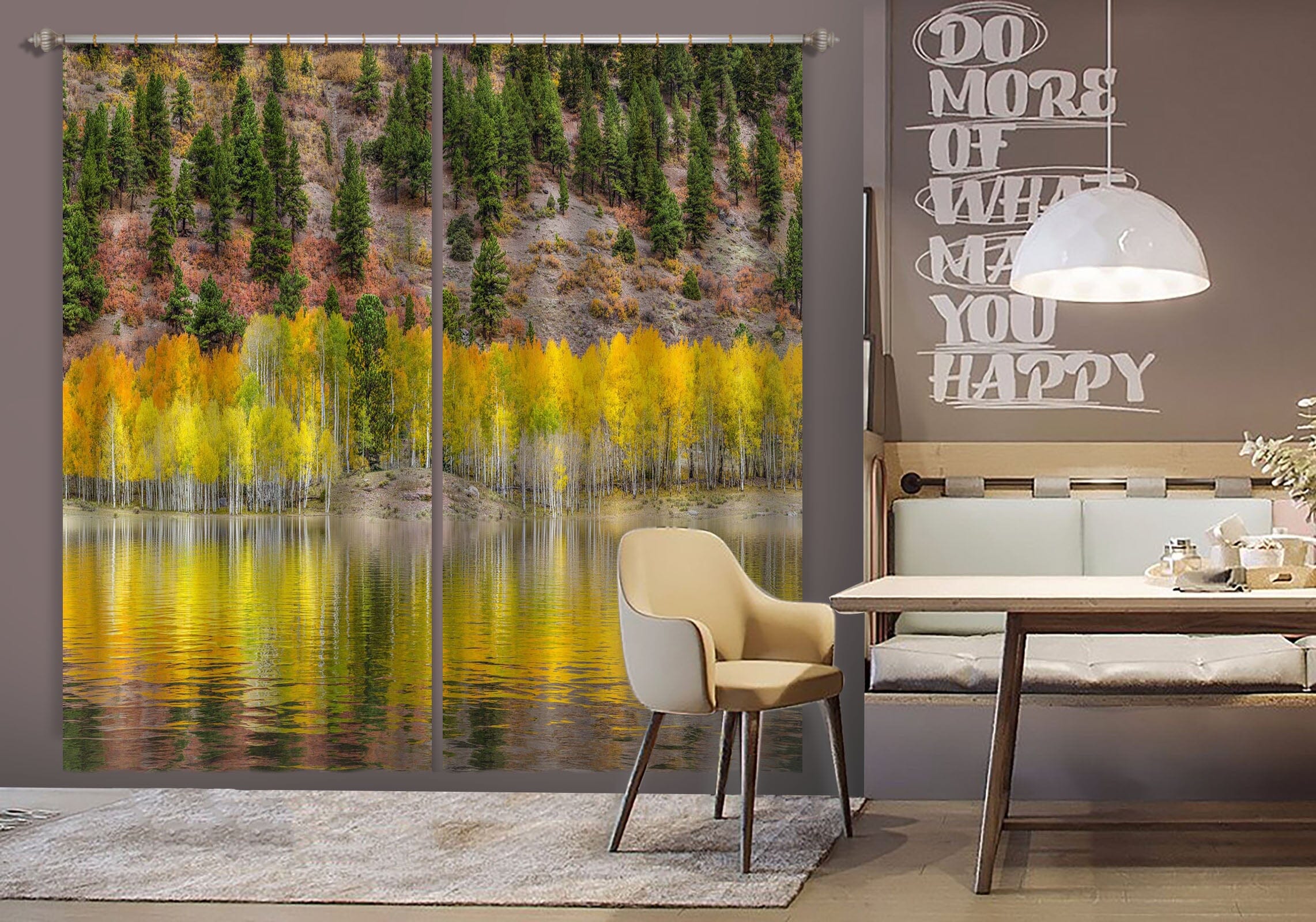 3D Forest Landscape 037 Marco Carmassi Curtain Curtains Drapes Curtains AJ Creativity Home