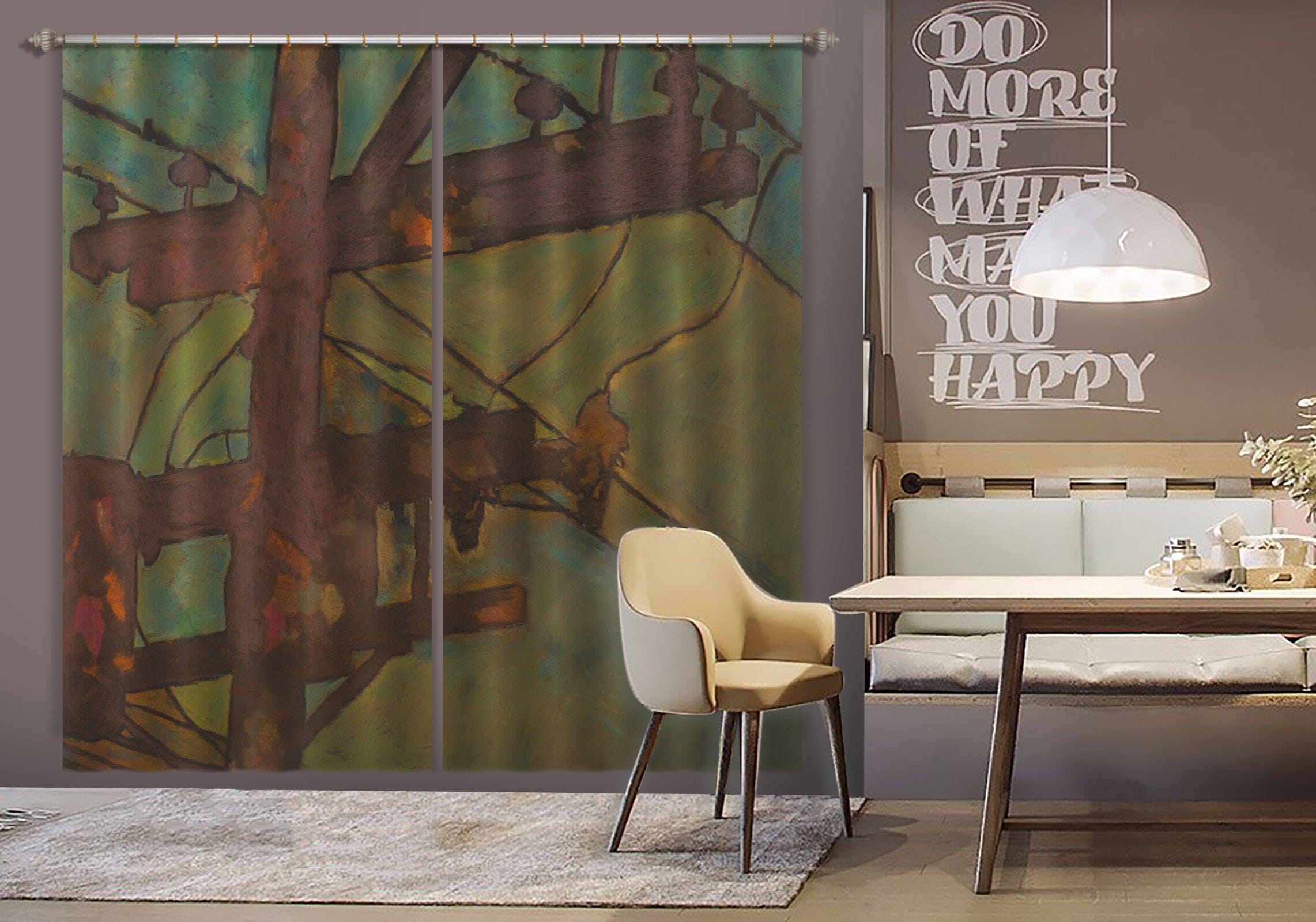 3D Wooden Frame 228 Allan P. Friedlander Curtain Curtains Drapes Curtains AJ Creativity Home