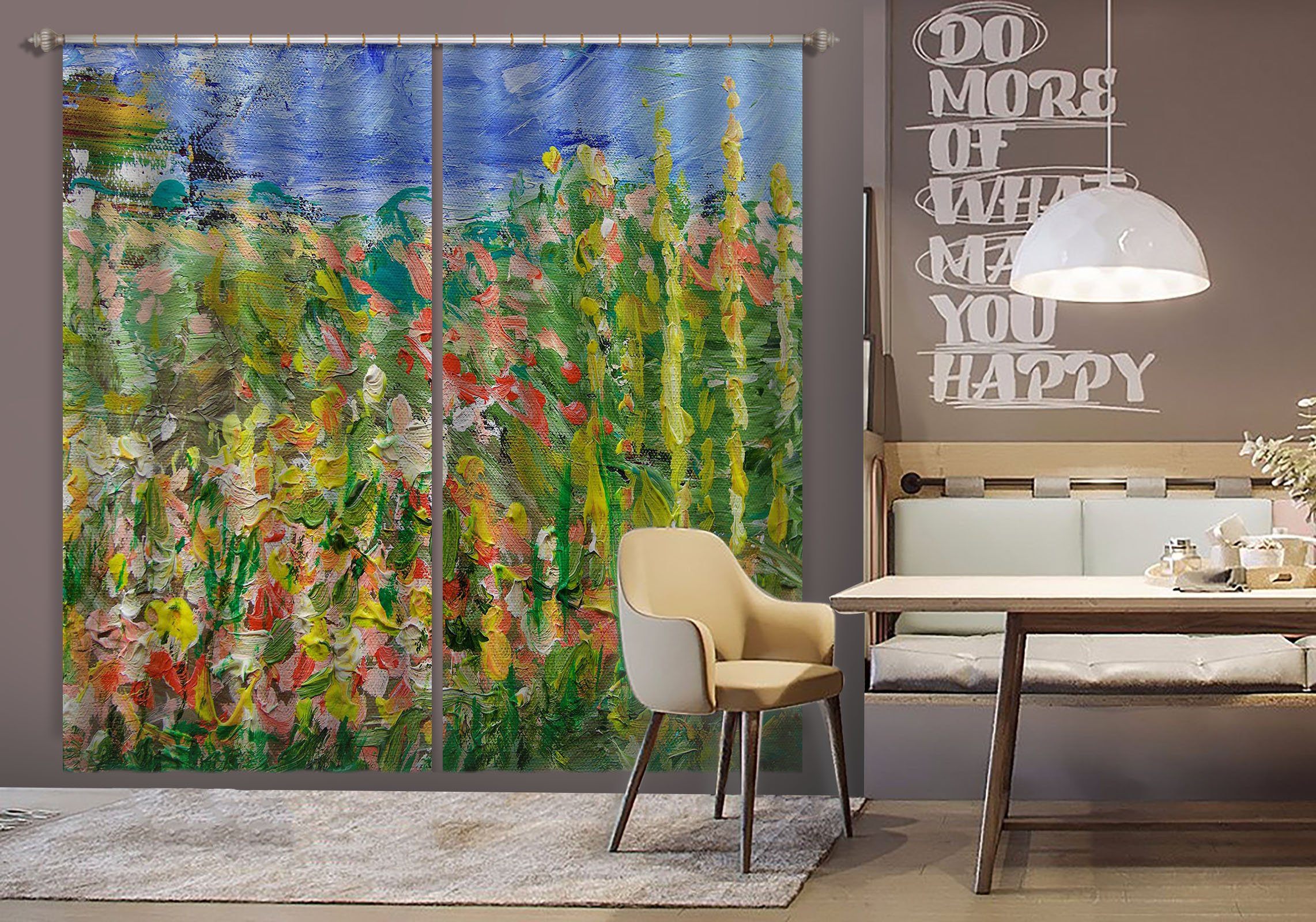 3D Abstract Garden 240 Allan P. Friedlander Curtain Curtains Drapes Curtains AJ Creativity Home