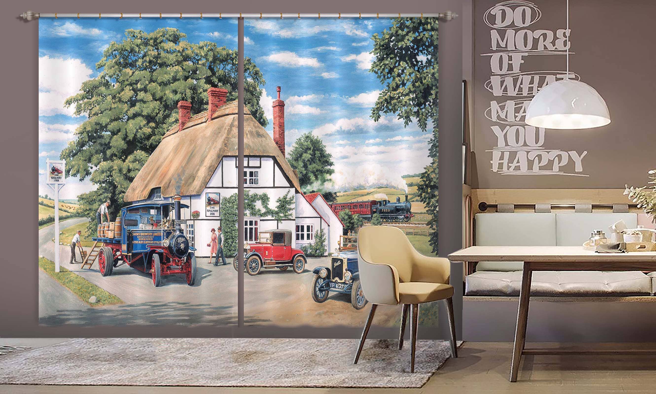 3D Delivery At The Railway 059 Trevor Mitchell Curtain Curtains Drapes Curtains AJ Creativity Home