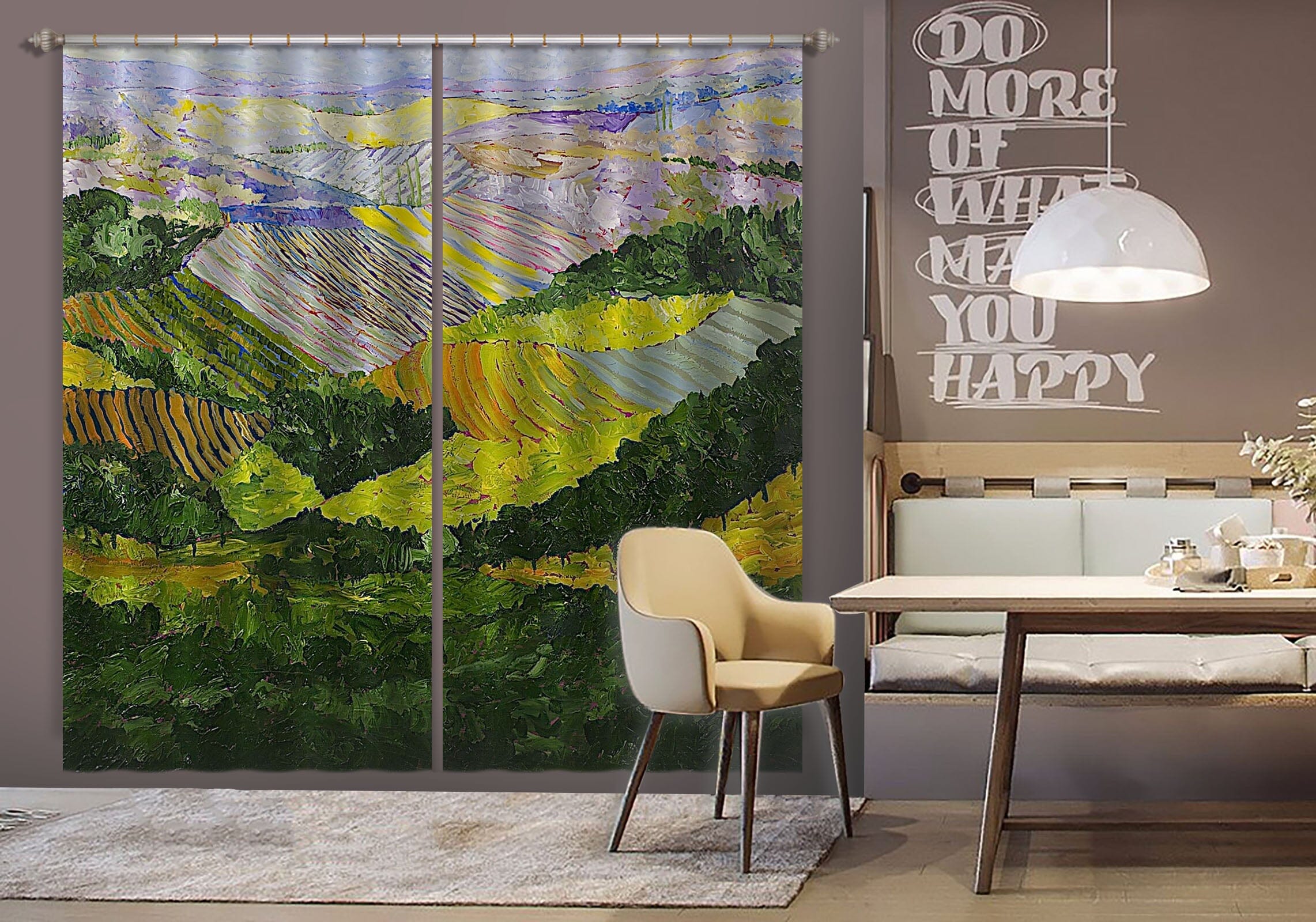 3D Green Field 106 Allan P. Friedlander Curtain Curtains Drapes Curtains AJ Creativity Home