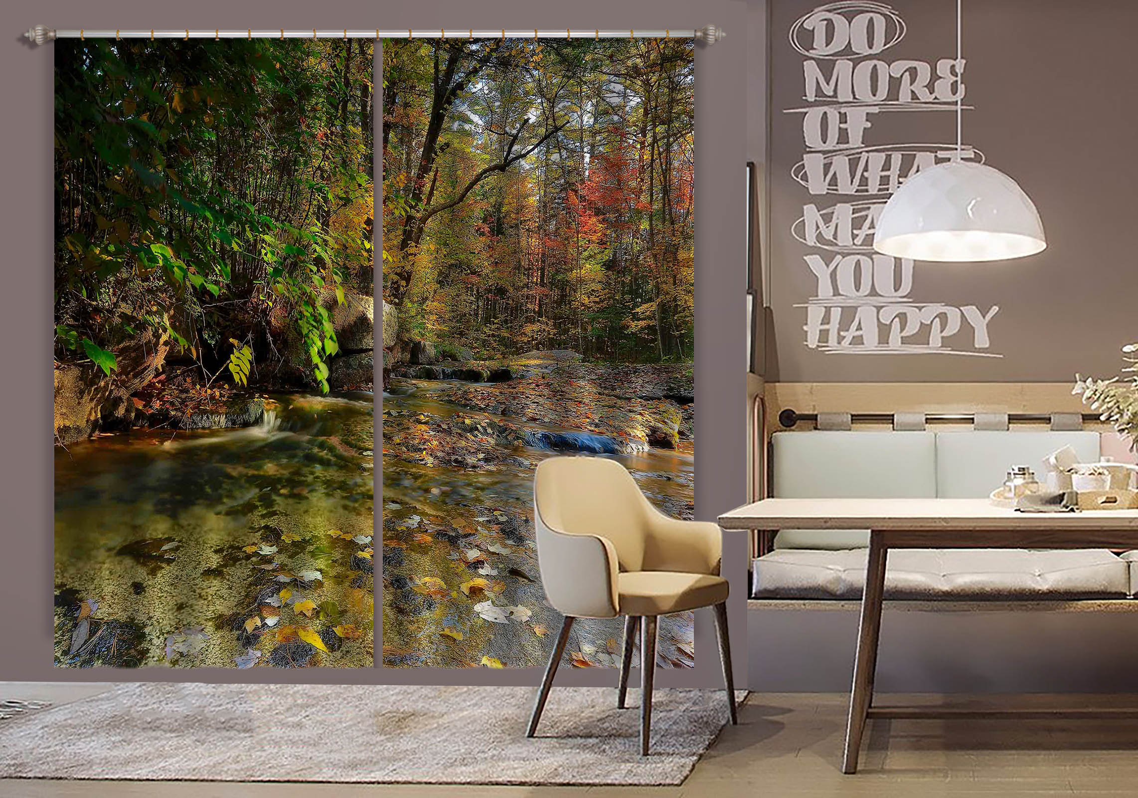 3D Small Fall 61238 Kathy Barefield Curtain Curtains Drapes