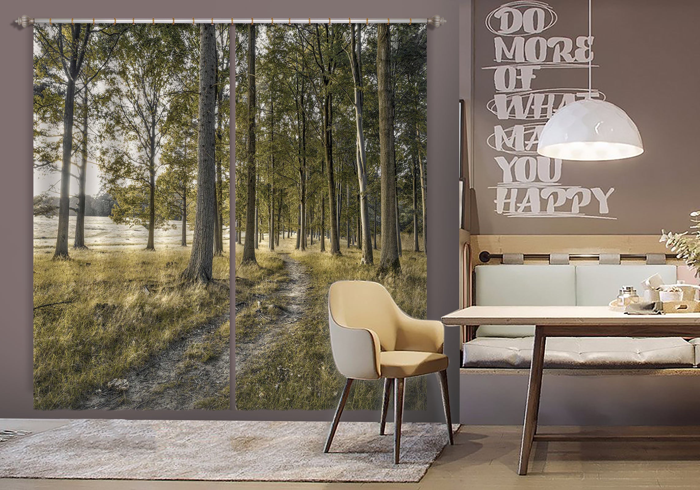 3D Weed Tree 061 Assaf Frank Curtain Curtains Drapes