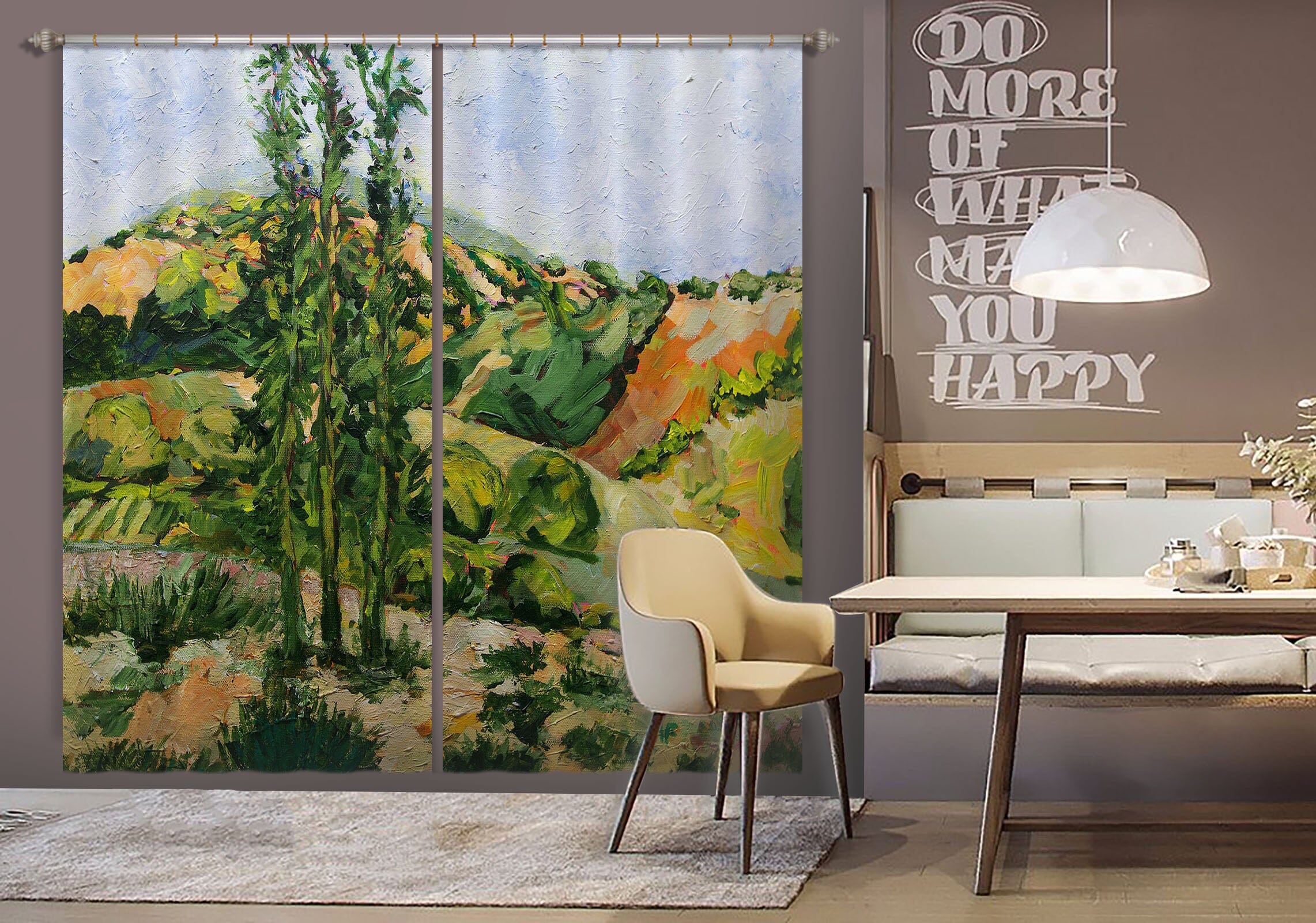 3D Hill Tree 260 Allan P. Friedlander Curtain Curtains Drapes Curtains AJ Creativity Home