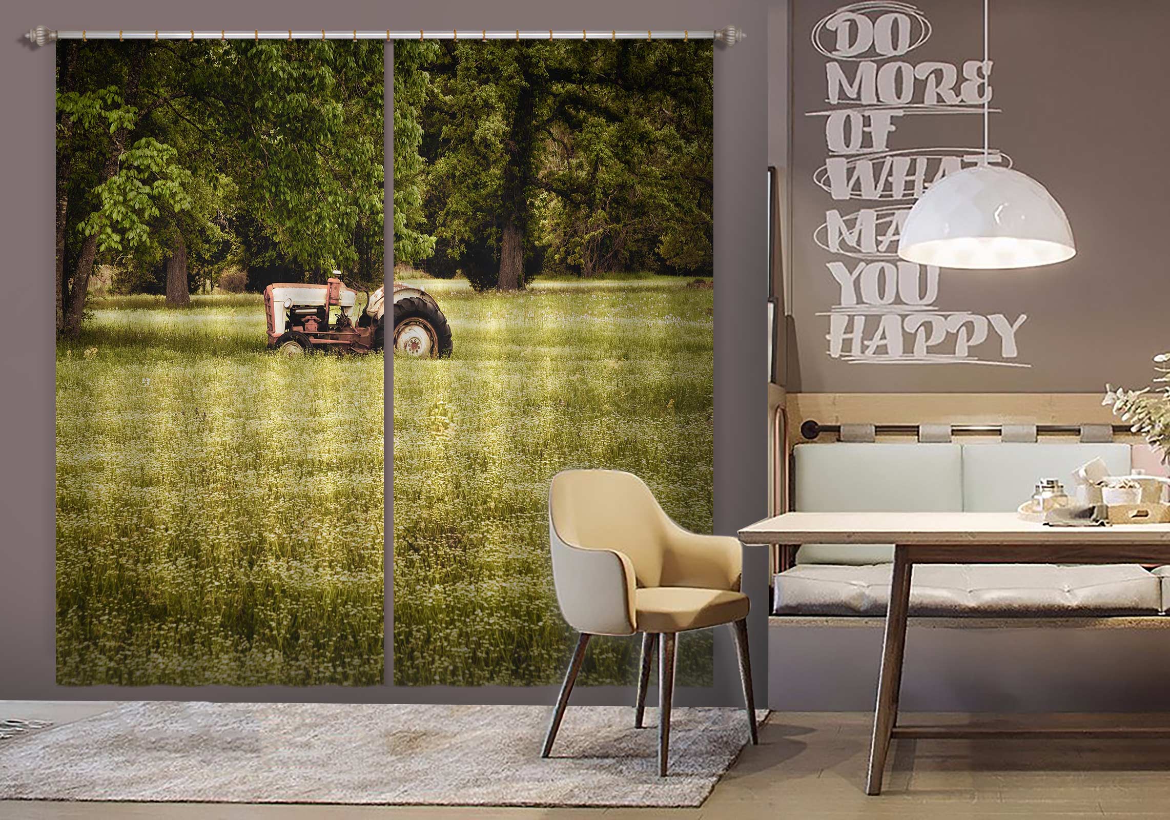 3D Lawn Mower 5302 Beth Sheridan Curtain Curtains Drapes