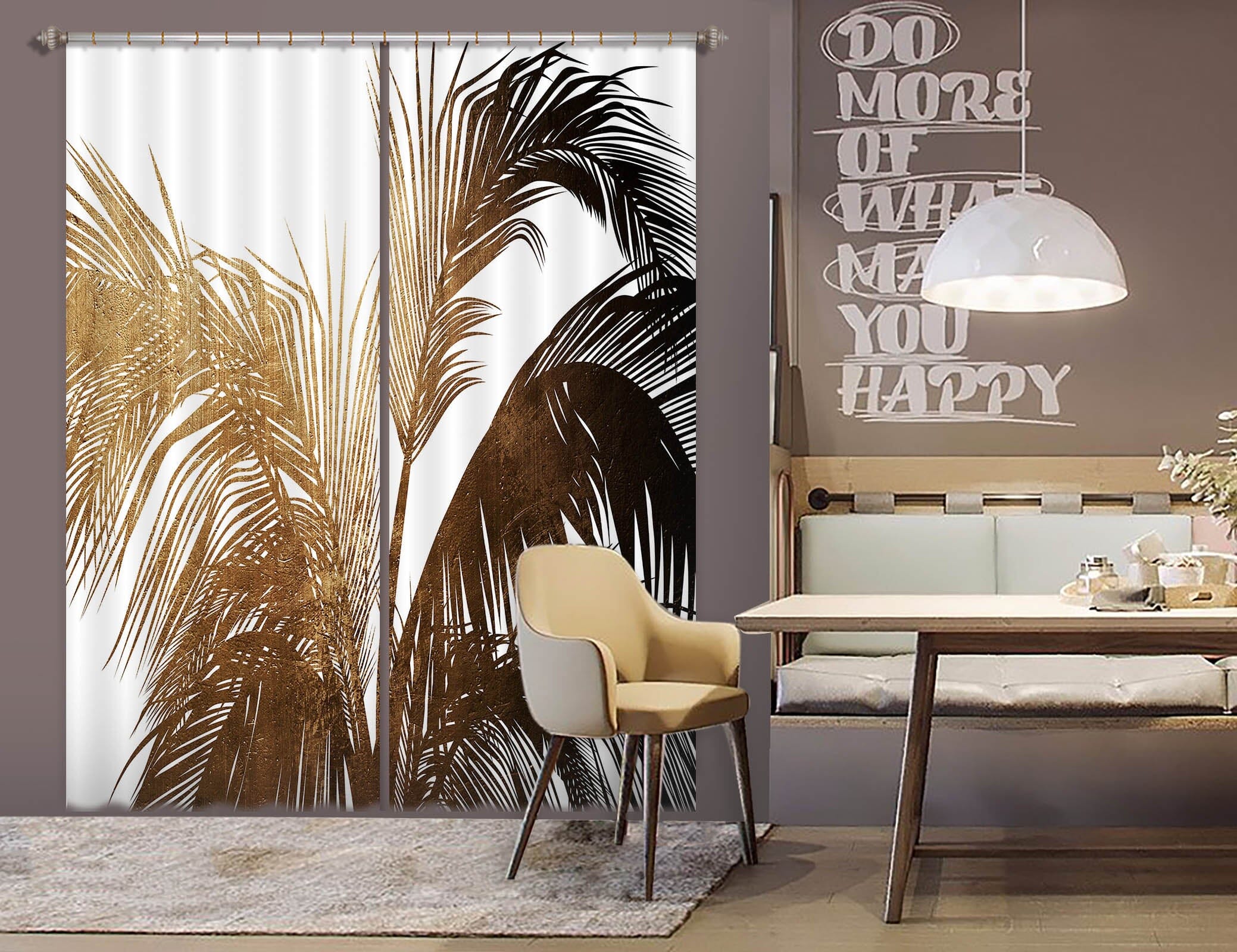 3D Golden Tree 1116 Boris Draschoff Curtain Curtains Drapes Curtains AJ Creativity Home