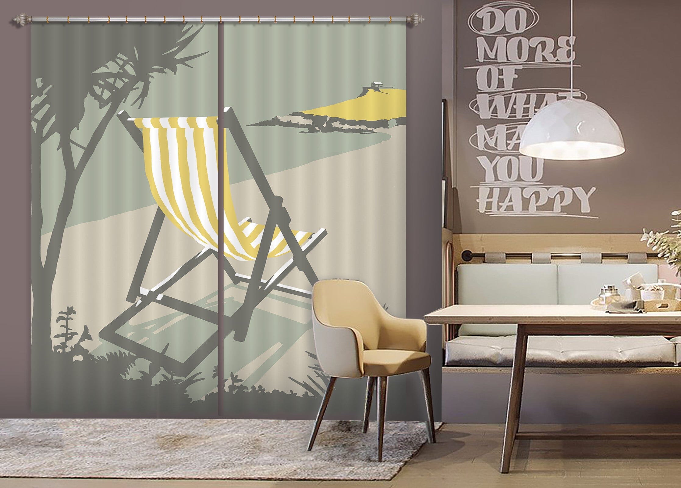 3D St Deckchair 160 Steve Read Curtain Curtains Drapes Curtains AJ Creativity Home
