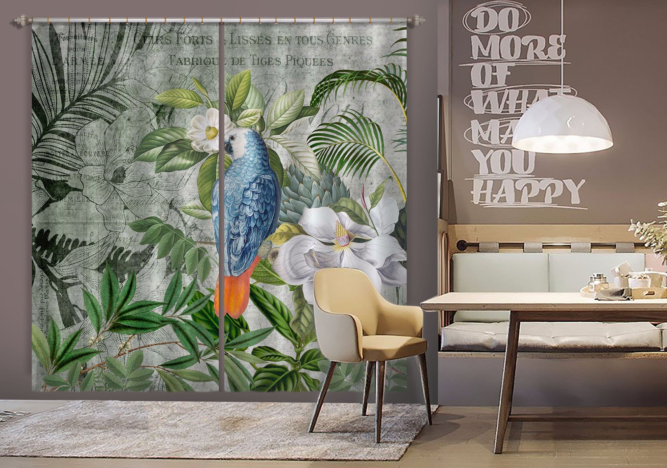 3D Kingdom Of Birds 074 Andrea haase Curtain Curtains Drapes Curtains AJ Creativity Home