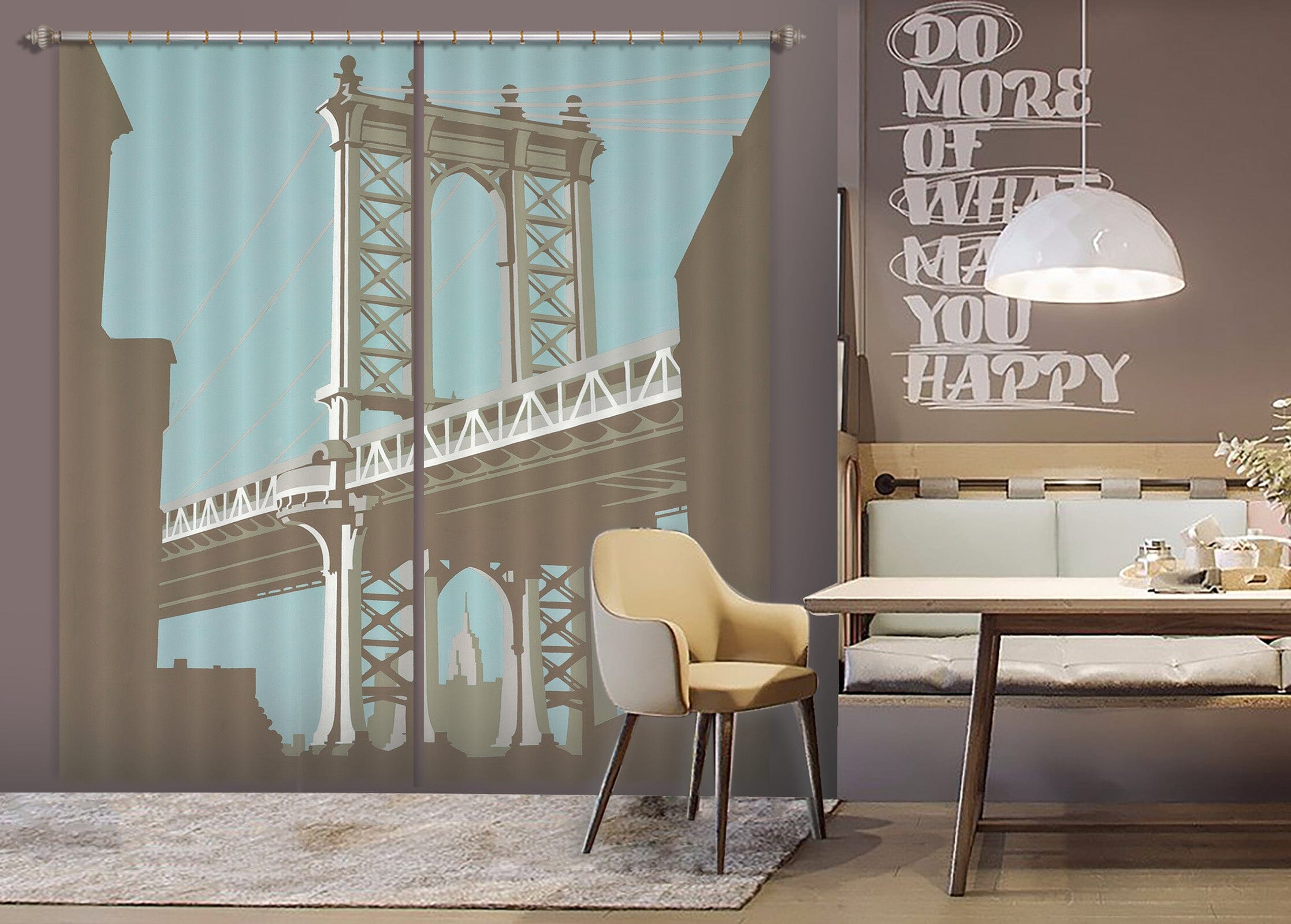 3D New York 124 Steve Read Curtain Curtains Drapes Curtains AJ Creativity Home