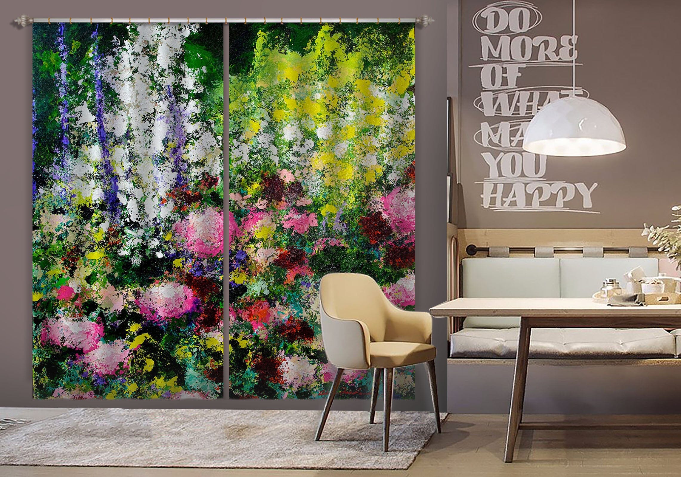 3D Summer Flowers 194 Allan P. Friedlander Curtain Curtains Drapes Curtains AJ Creativity Home