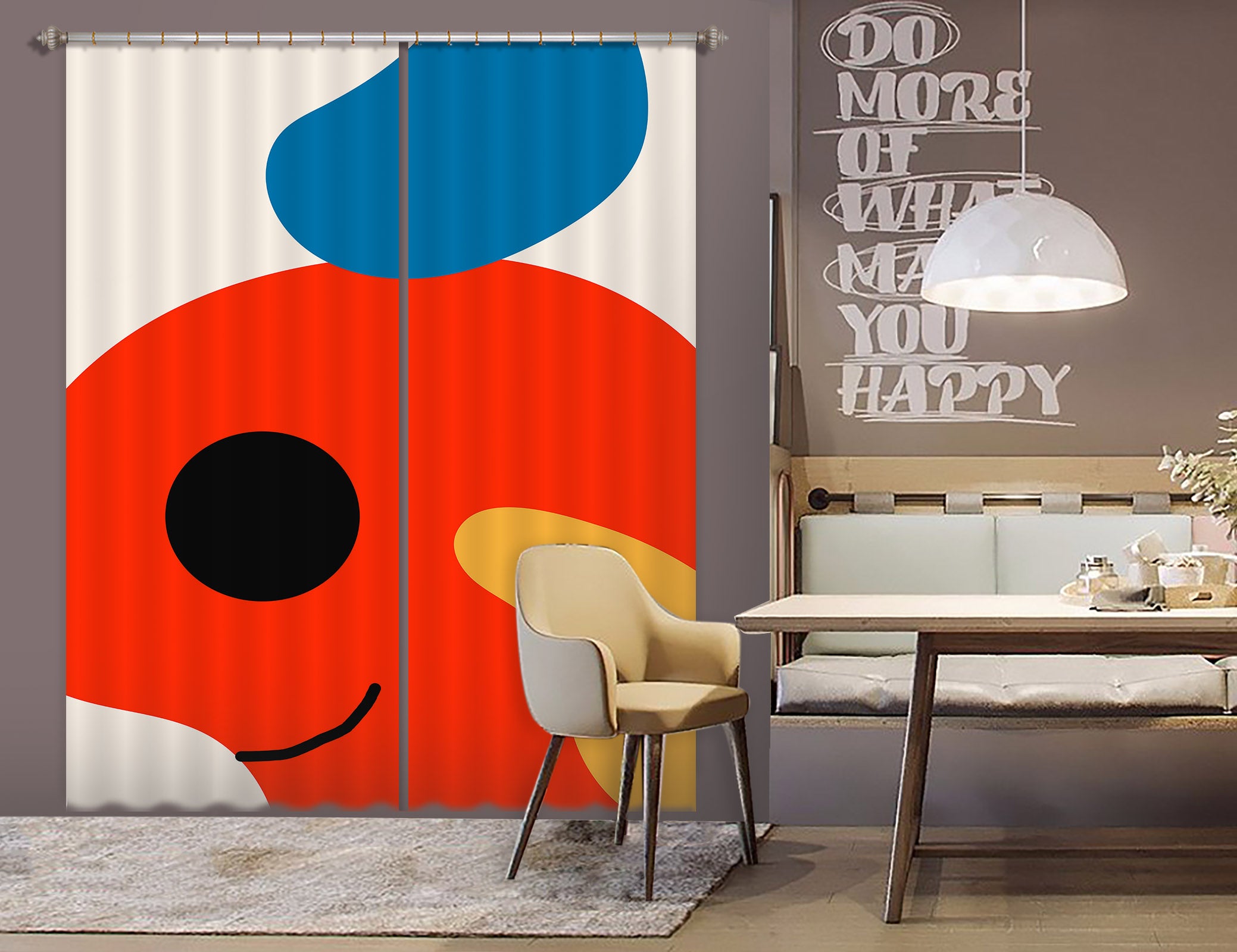 3D Cartoon Fish 1073 Boris Draschoff Curtain Curtains Drapes