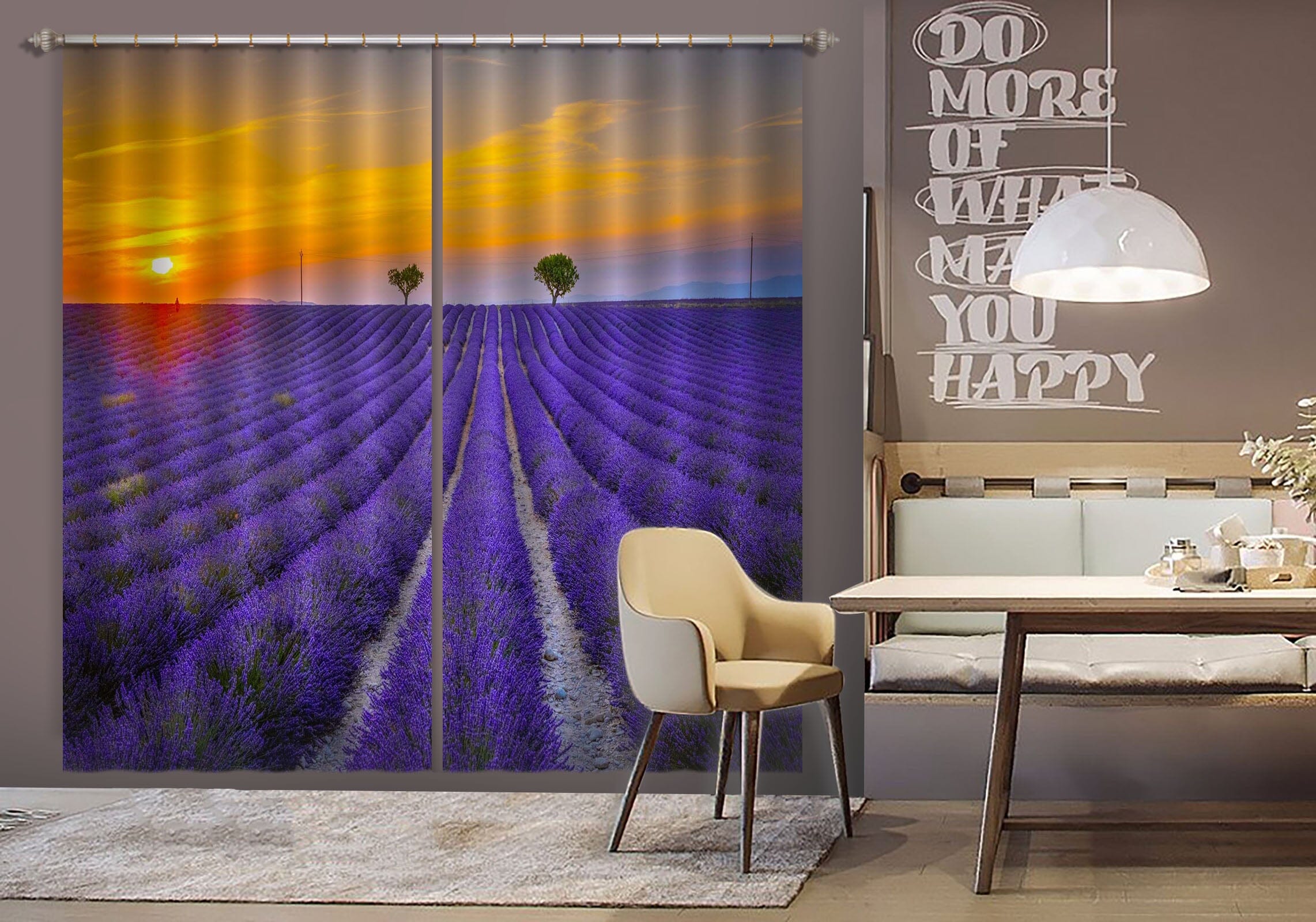 3D Purple Lavender 182 Marco Carmassi Curtain Curtains Drapes Curtains AJ Creativity Home