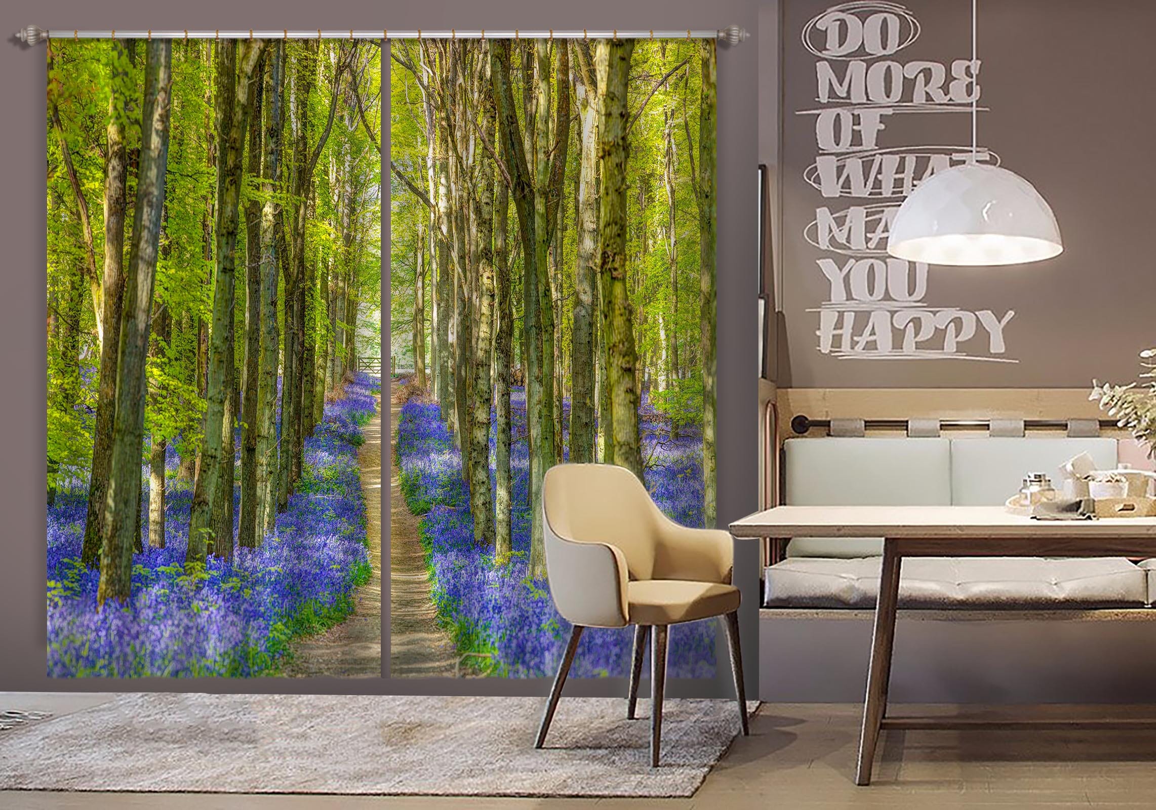 3D Tree Lined Road 016 Assaf Frank Curtain Curtains Drapes Curtains AJ Creativity Home
