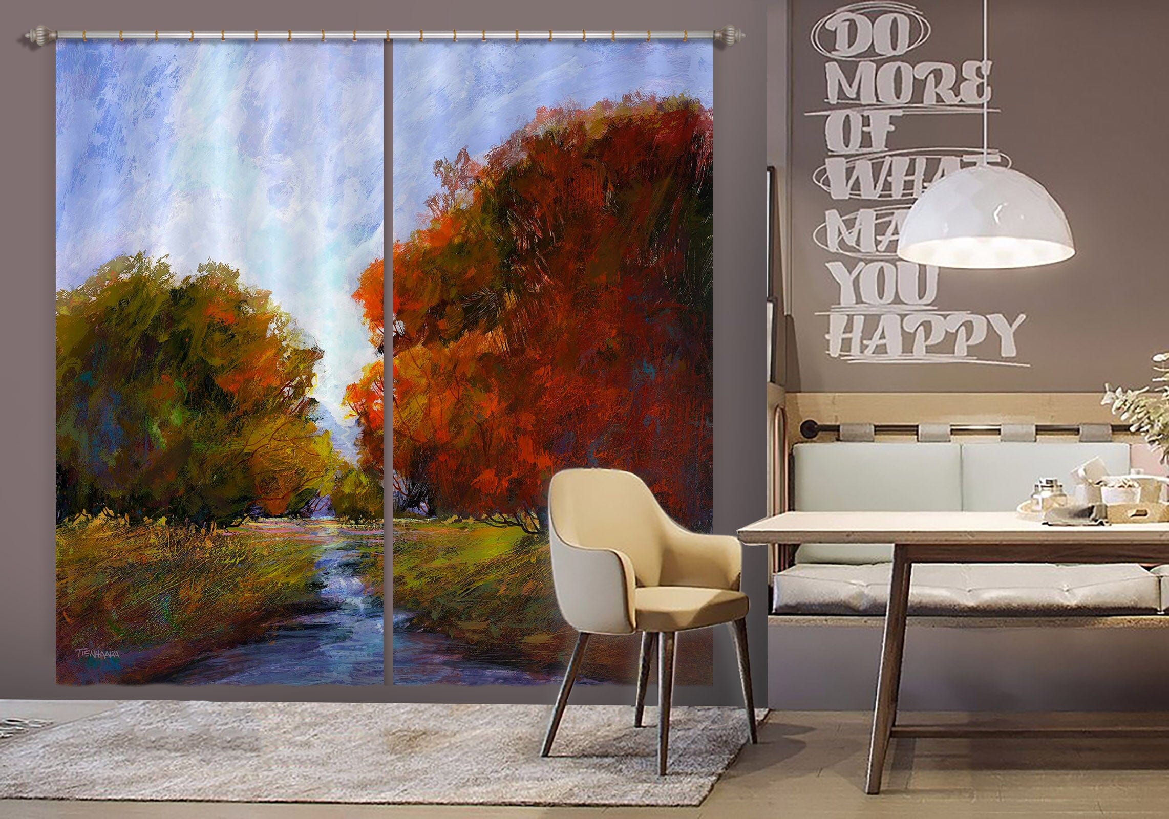 3D Maple Forest 201 Michael Tienhaara Curtain Curtains Drapes Curtains AJ Creativity Home