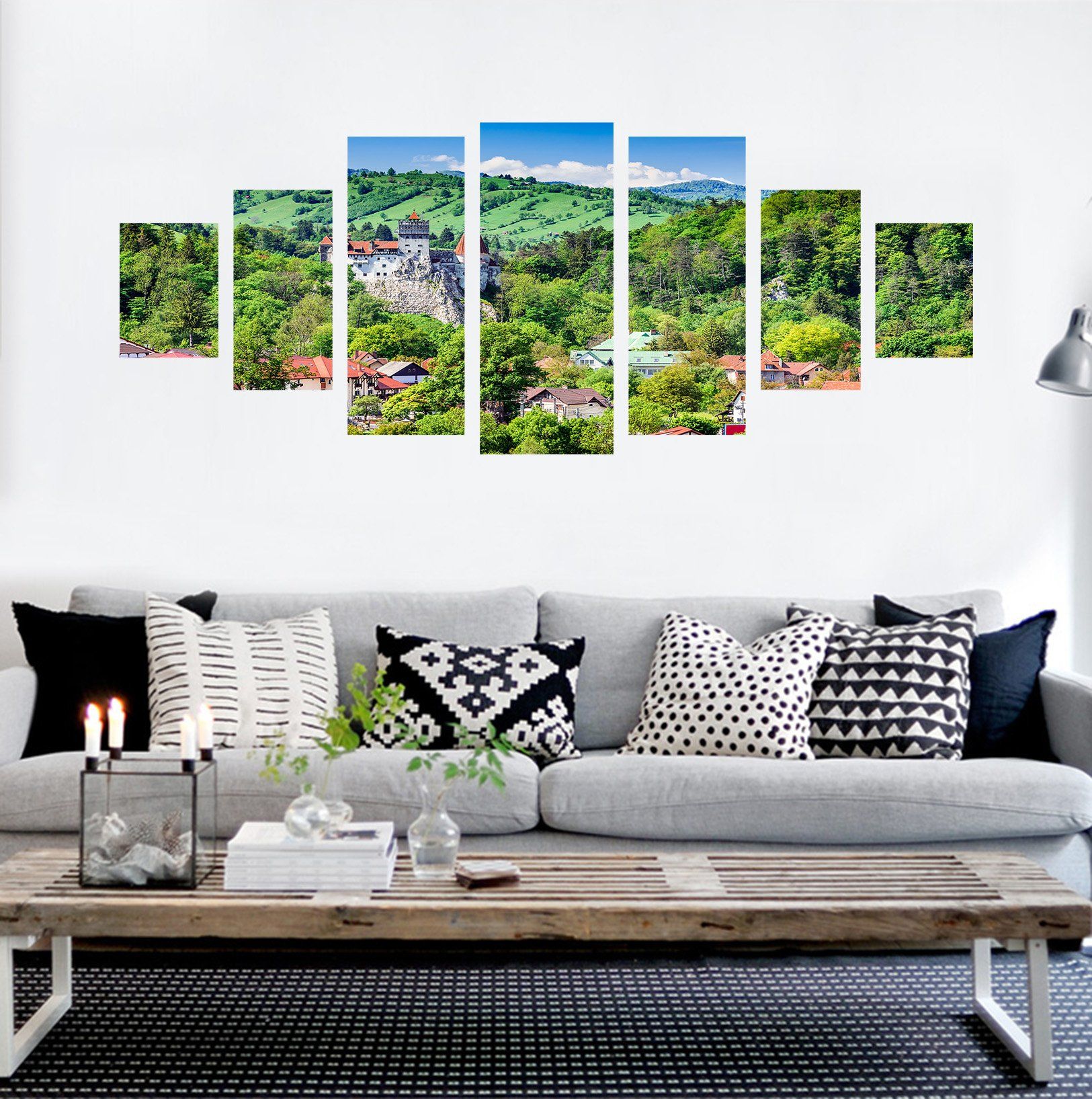 3D Rural Field 092 Unframed Print Wallpaper Wallpaper AJ Wallpaper