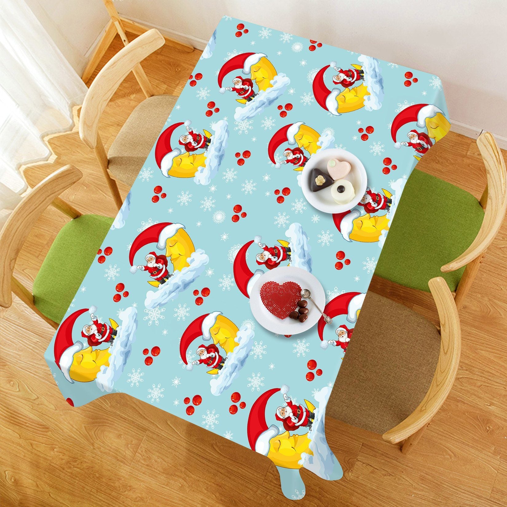 3D Yellow Moon Hat 53 Tablecloths Tablecloths AJ Creativity Home