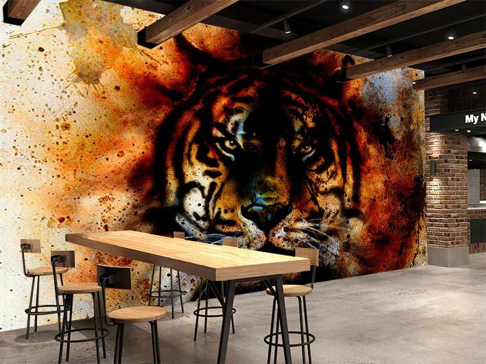3D Painting Tiger 67 Wallpaper AJ Wallpaper