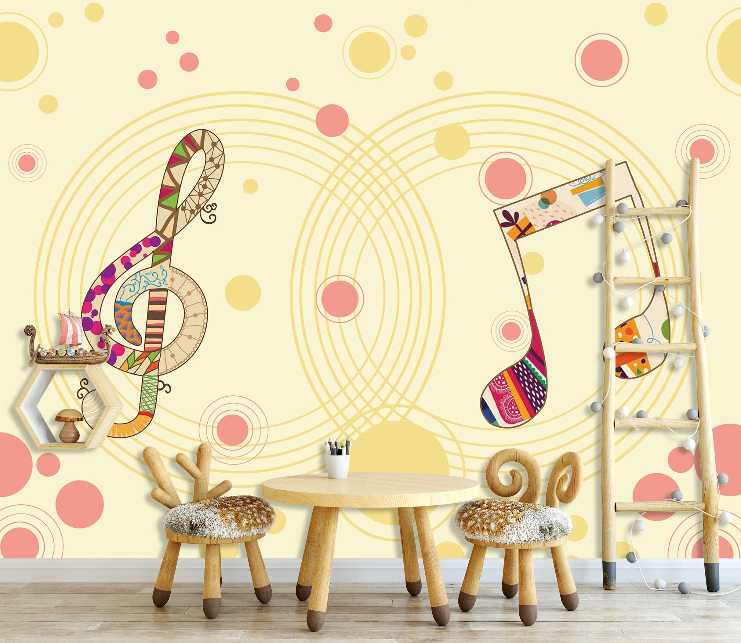 3D Musical Note 1718 Wall Murals Wallpaper AJ Wallpaper 2