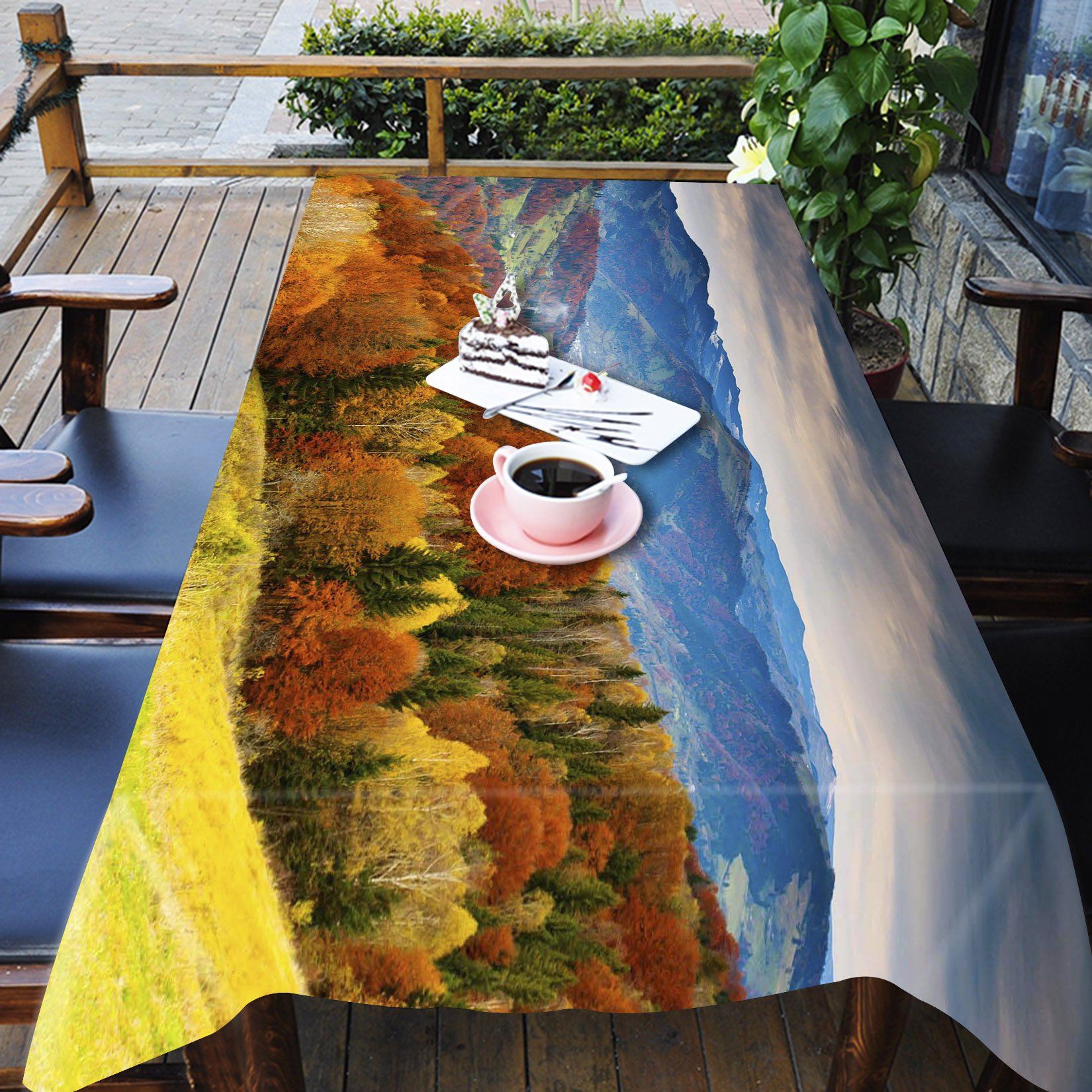 3D Mountains Scenery 828 Tablecloths Wallpaper AJ Wallpaper