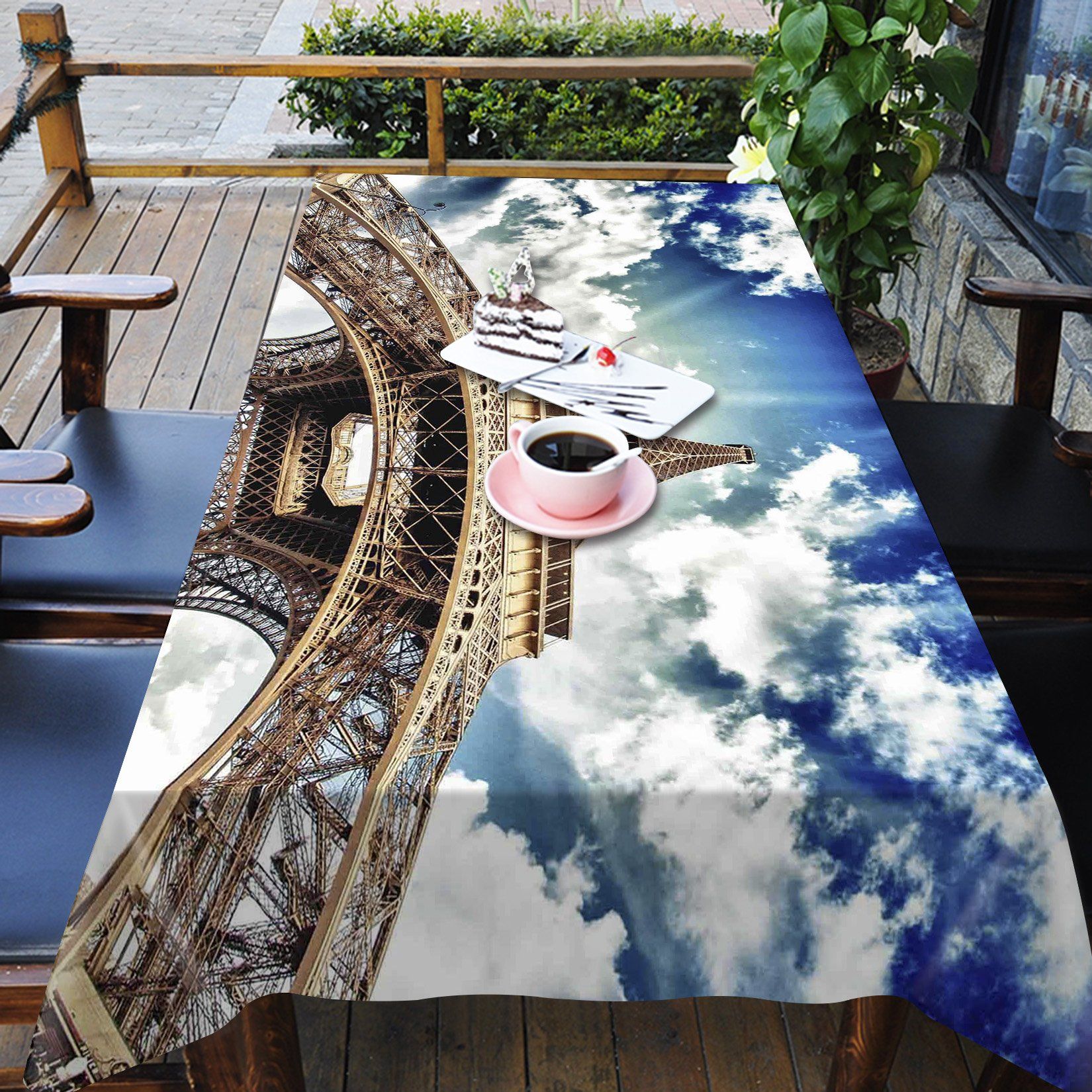 3D Eiffel Tower 488 Tablecloths Wallpaper AJ Wallpaper