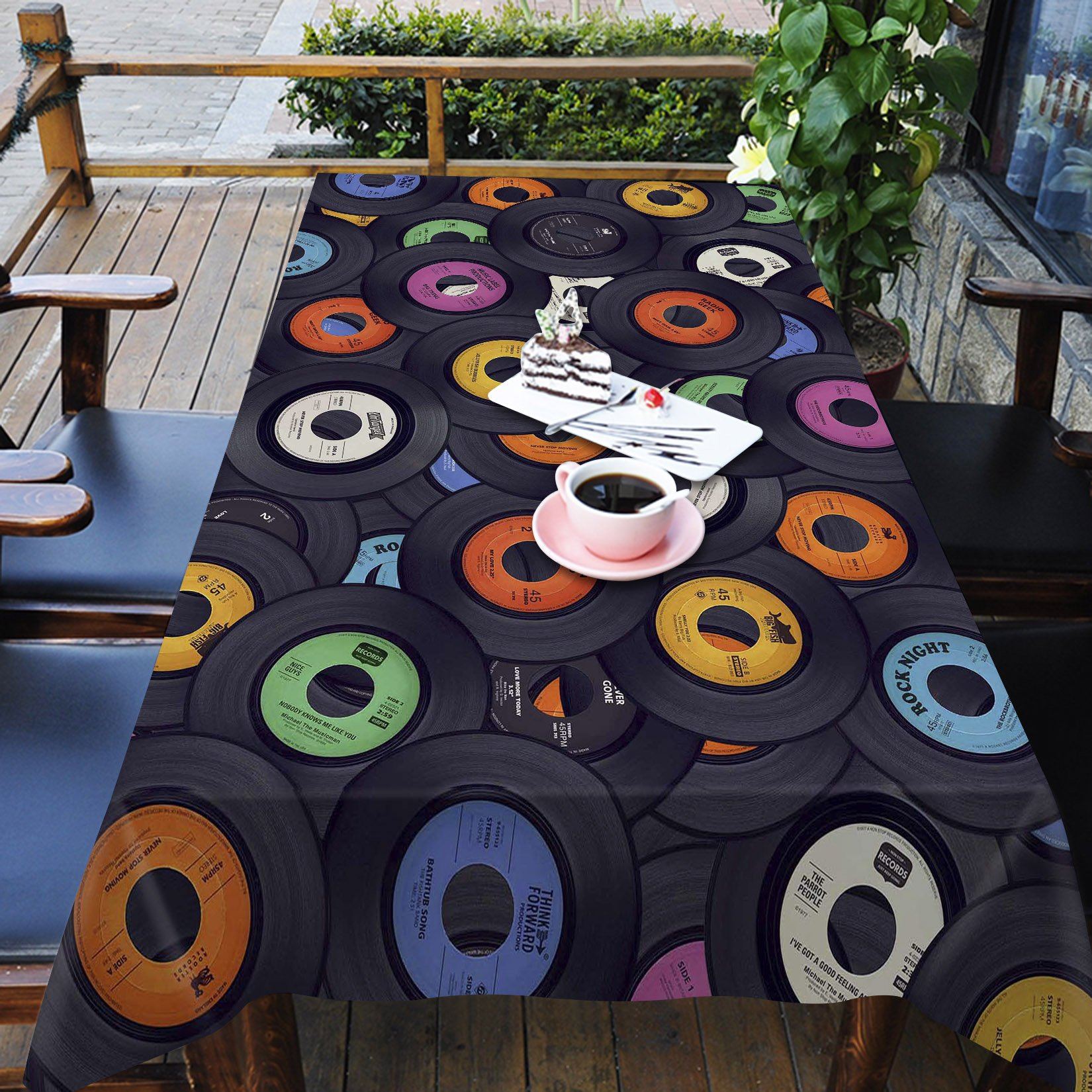 3D Discs Pattern 255 Tablecloths Wallpaper AJ Wallpaper