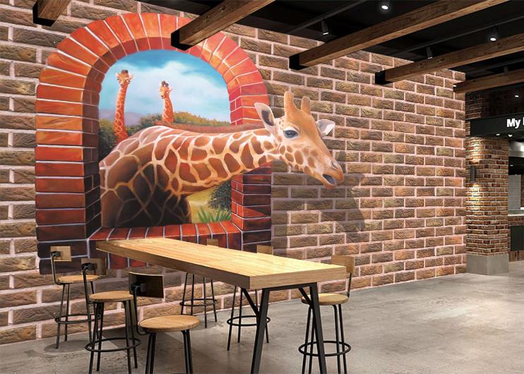 3D Giraffe 081 Wallpaper AJ Wallpaper