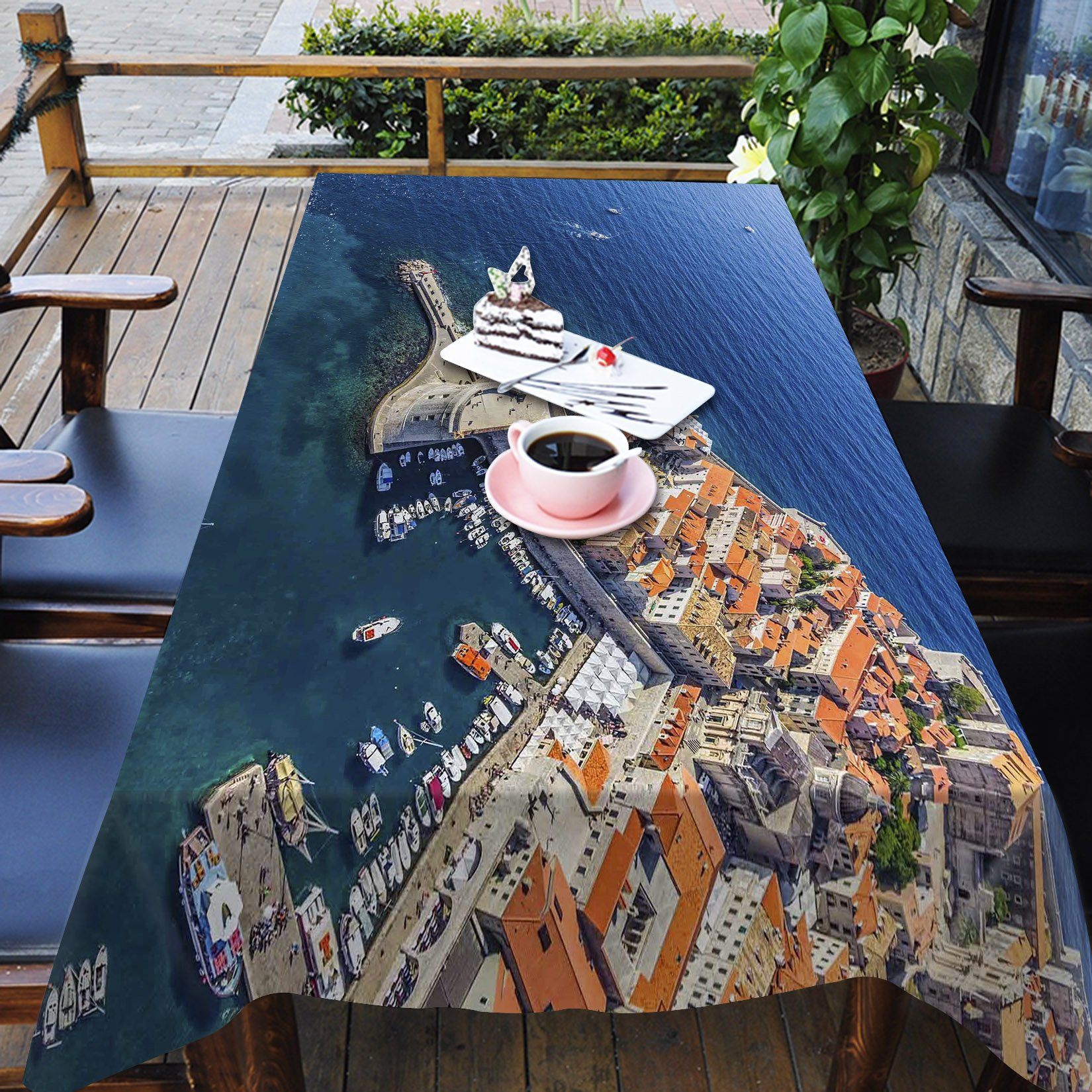 3D Monaco Scenery 593 Tablecloths Wallpaper AJ Wallpaper