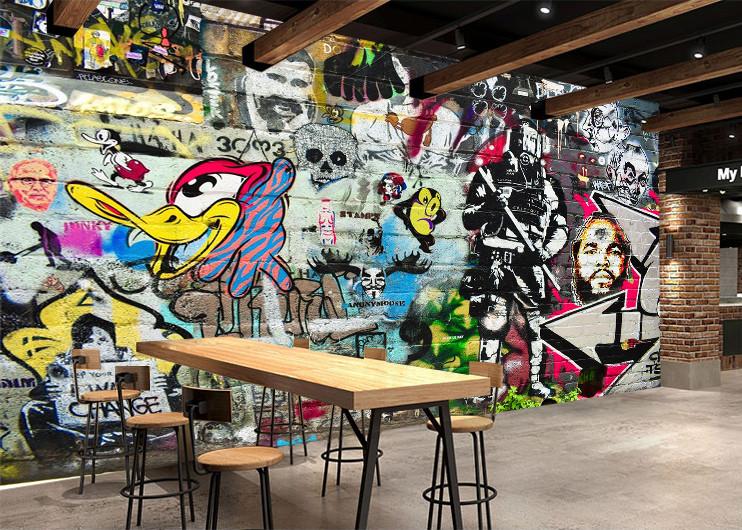 3D Graffiti Color 444 Wallpaper AJ Wallpaper