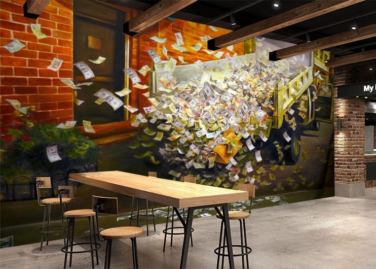 3D Money Car 232 Wallpaper AJ Wallpaper