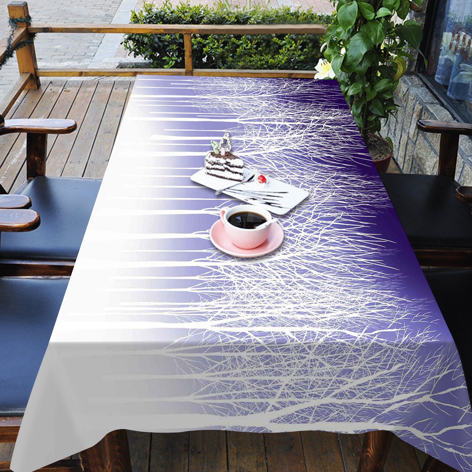 3D Trees Pattern 13 Tablecloths Wallpaper AJ Wallpaper
