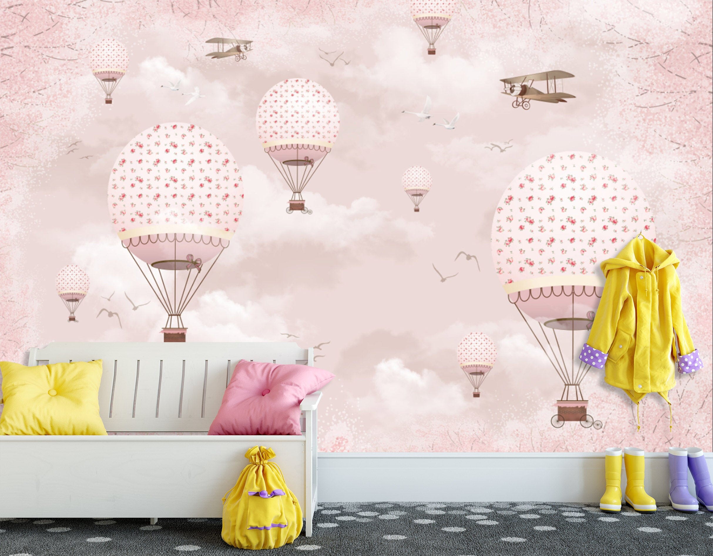 3D Pink World 1678 Wall Murals Wallpaper AJ Wallpaper 2
