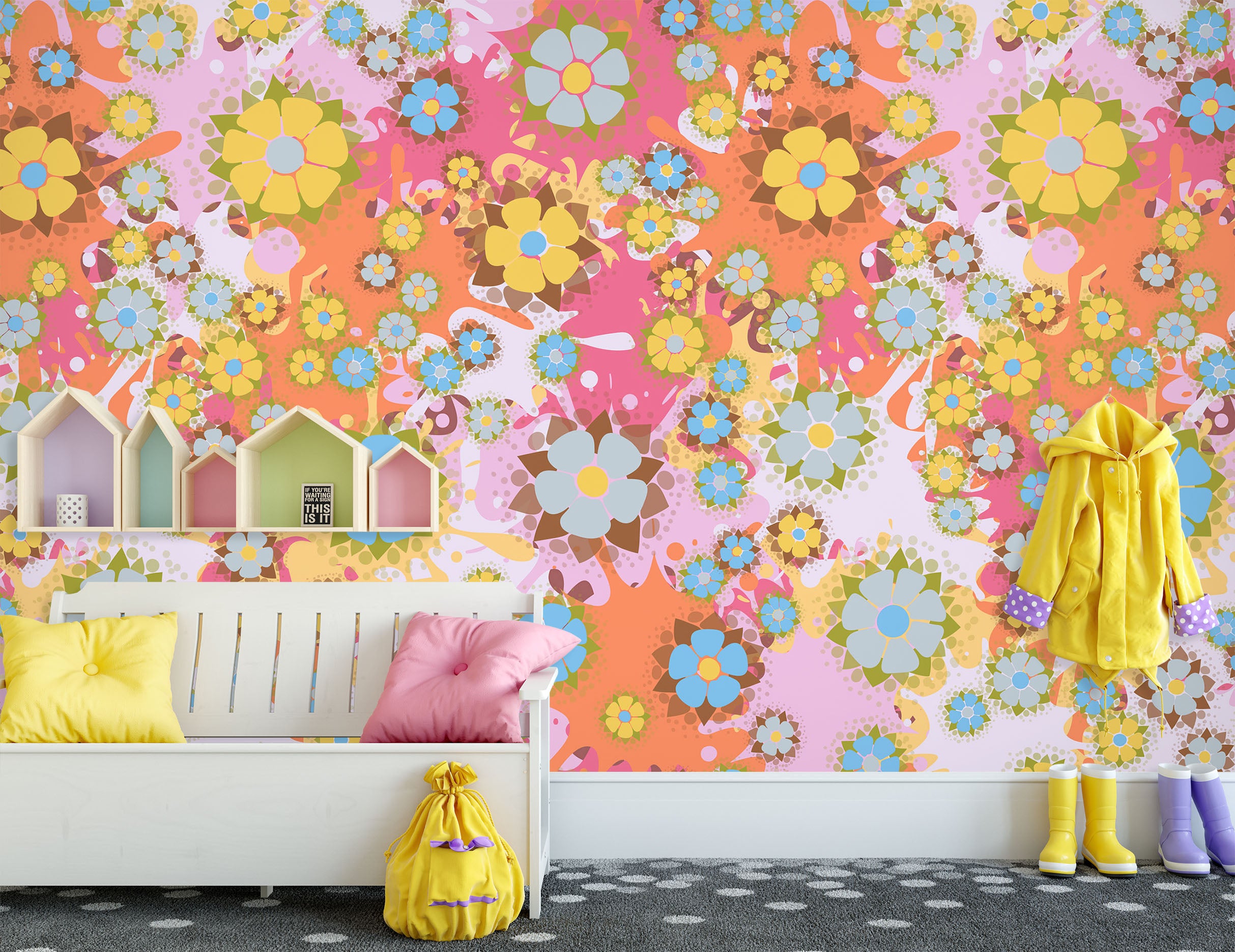 3D Flowers 58179 Wall Murals