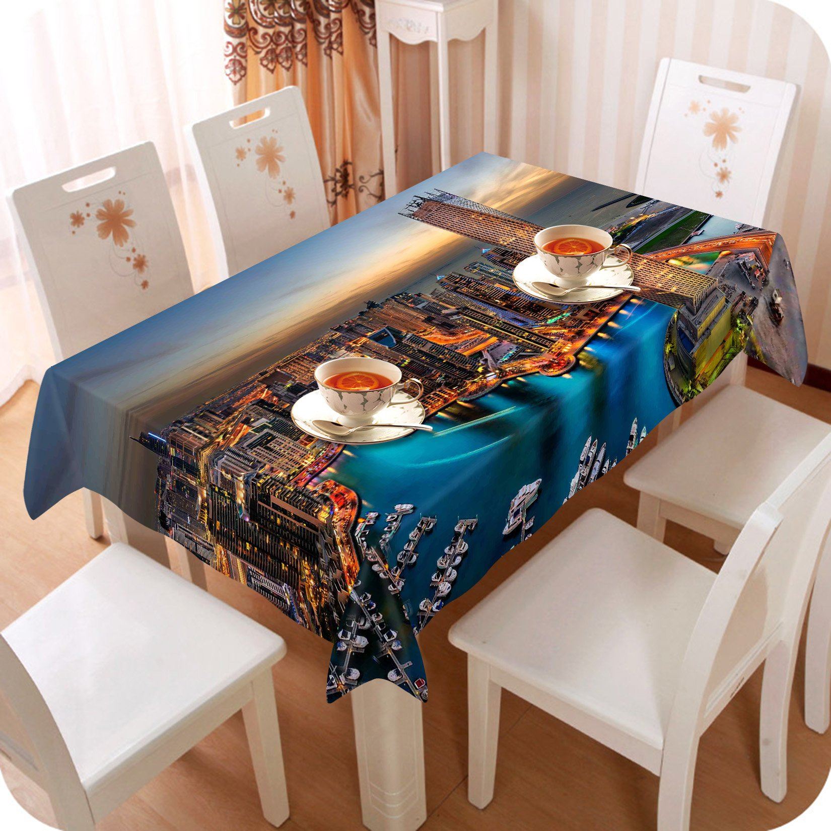 3D Dubai Night View 67 Tablecloths Wallpaper AJ Wallpaper