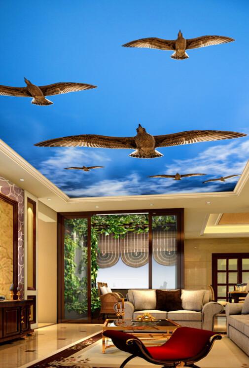 Blue Sky Flying Birds Wallpaper AJ Wallpaper 2