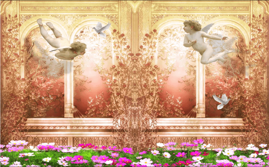 Lovely Flying Angels Wallpaper AJ Wallpaper 2
