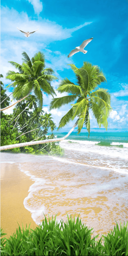 Waves On Beach Wallpaper AJ Wallpaper 2