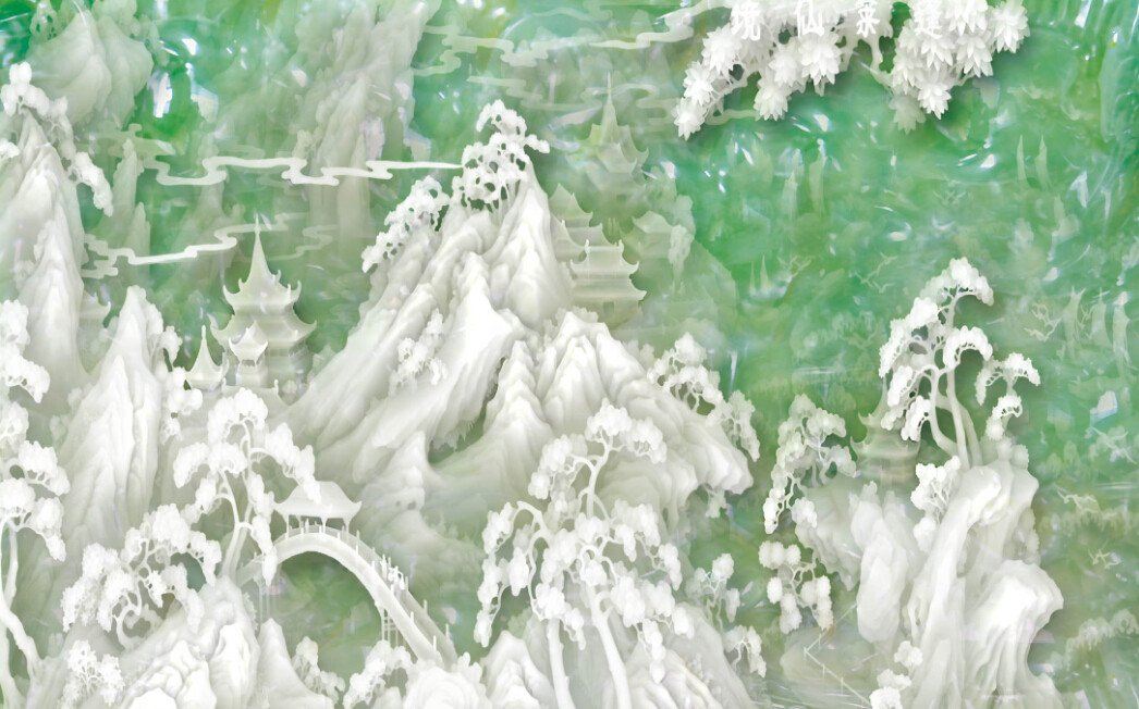 3D Jade Forest Wallpaper AJ Wallpaper 1