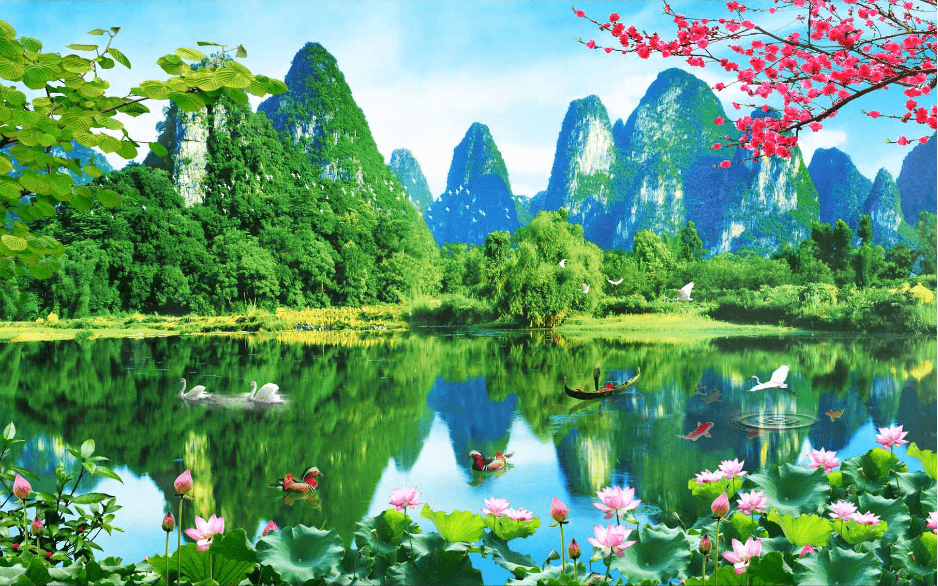 Rich Natural Landscape Wallpaper AJ Wallpaper 2