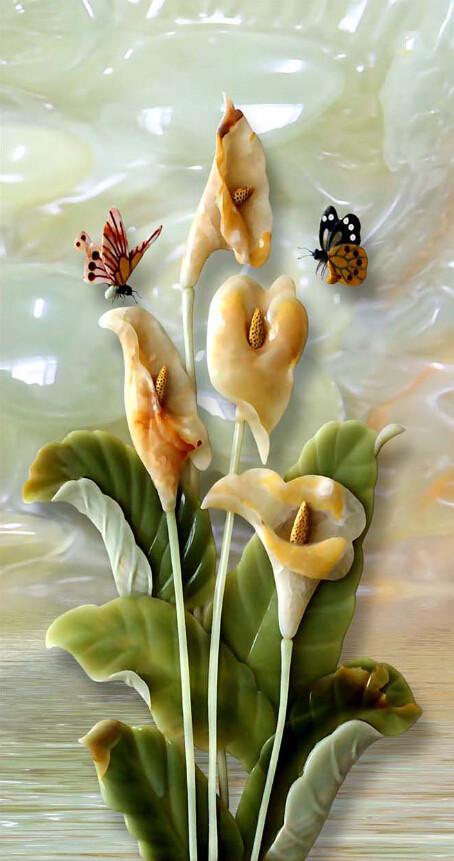 Jade Flowers Wallpaper AJ Wallpaper 2